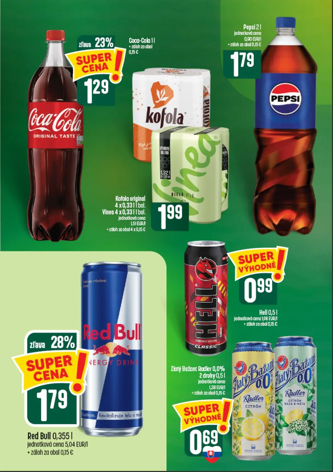 Coop Tempo leták, strana 52 z 64 — Red Bull, Coca-Cola, Pepsi