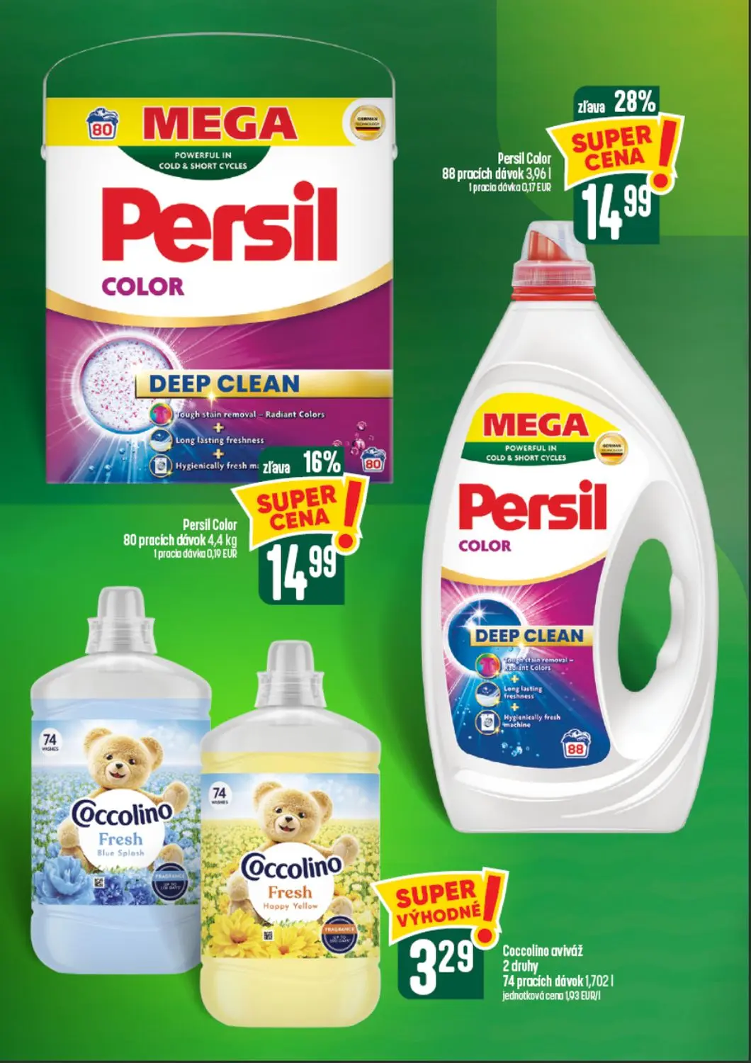 Coop Tempo leták, strana 58 z 64 — Persil Color, Persil Color, Coccolino aviváž