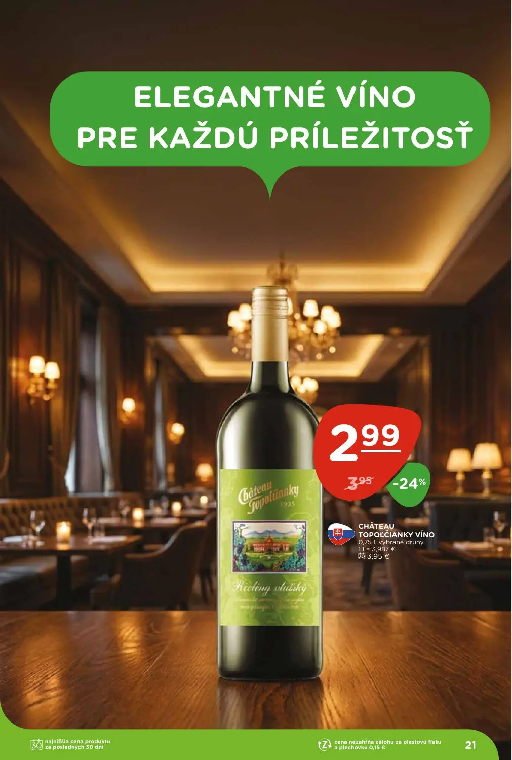Terno leták, strana 21 z 29 — CHÂTEAU TOPOĽČIANKY VÍNO