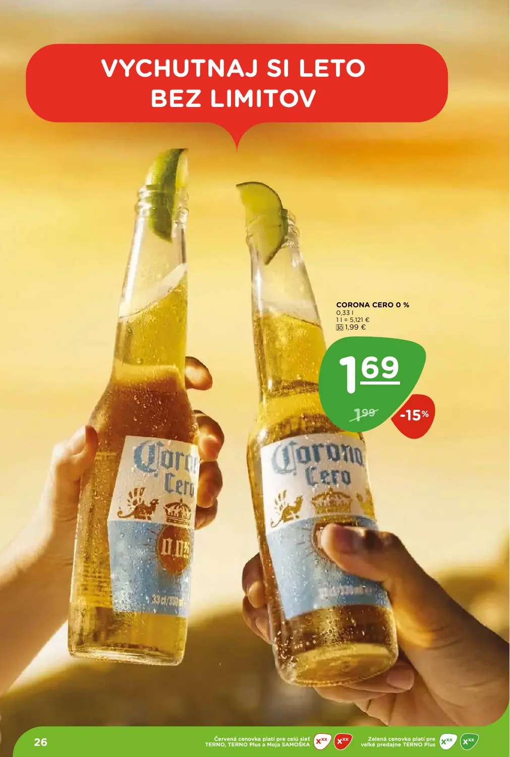 Terno leták, strana 26 z 29 — CORONA CERO O %