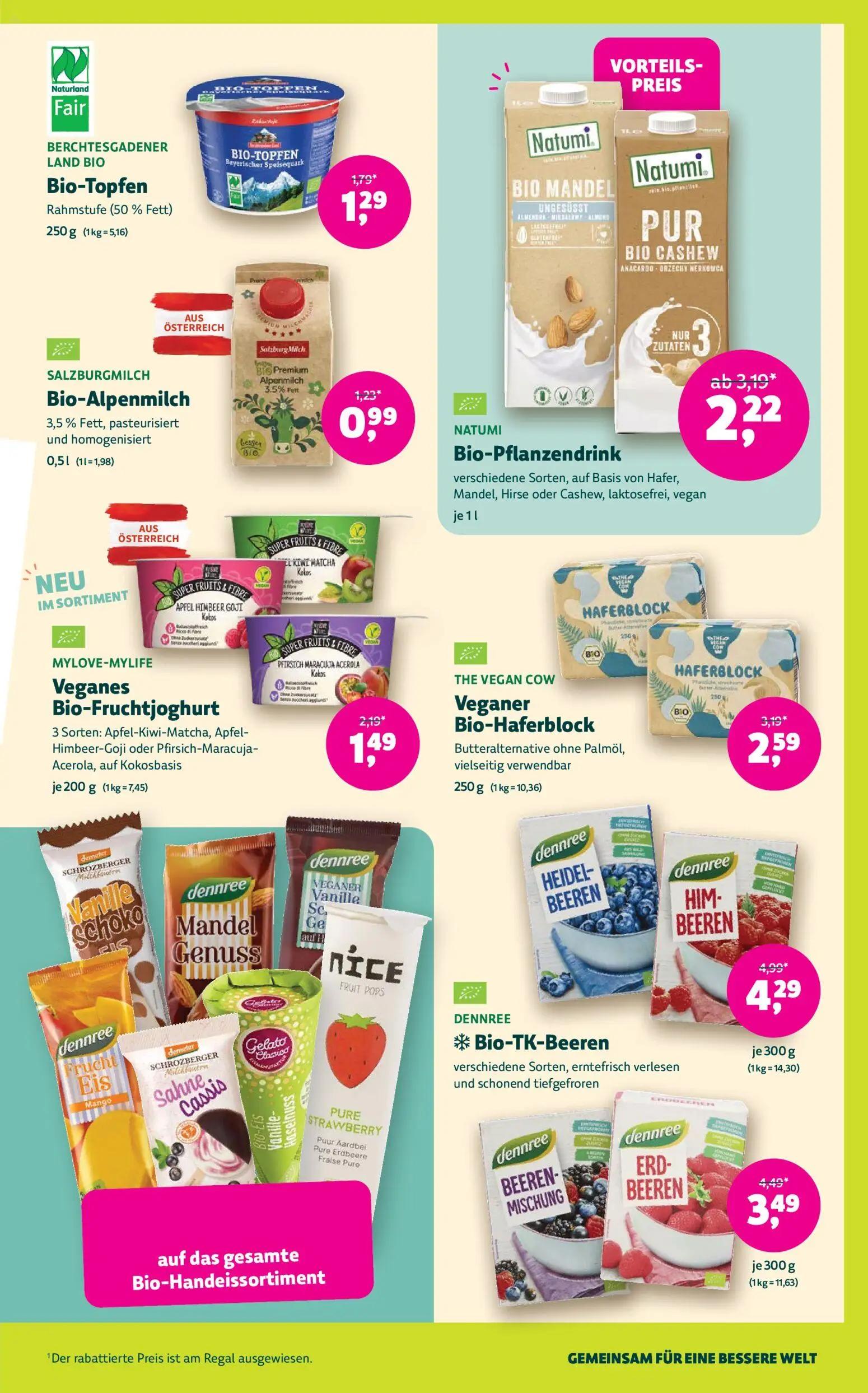 Denns BioMarkt Prospekt, Seite 7 von 14 — Bio-TK-Beeren Beerenmischung, Erdbeeren, Bio-Pflanzendrink verschiedene Sorten, au…