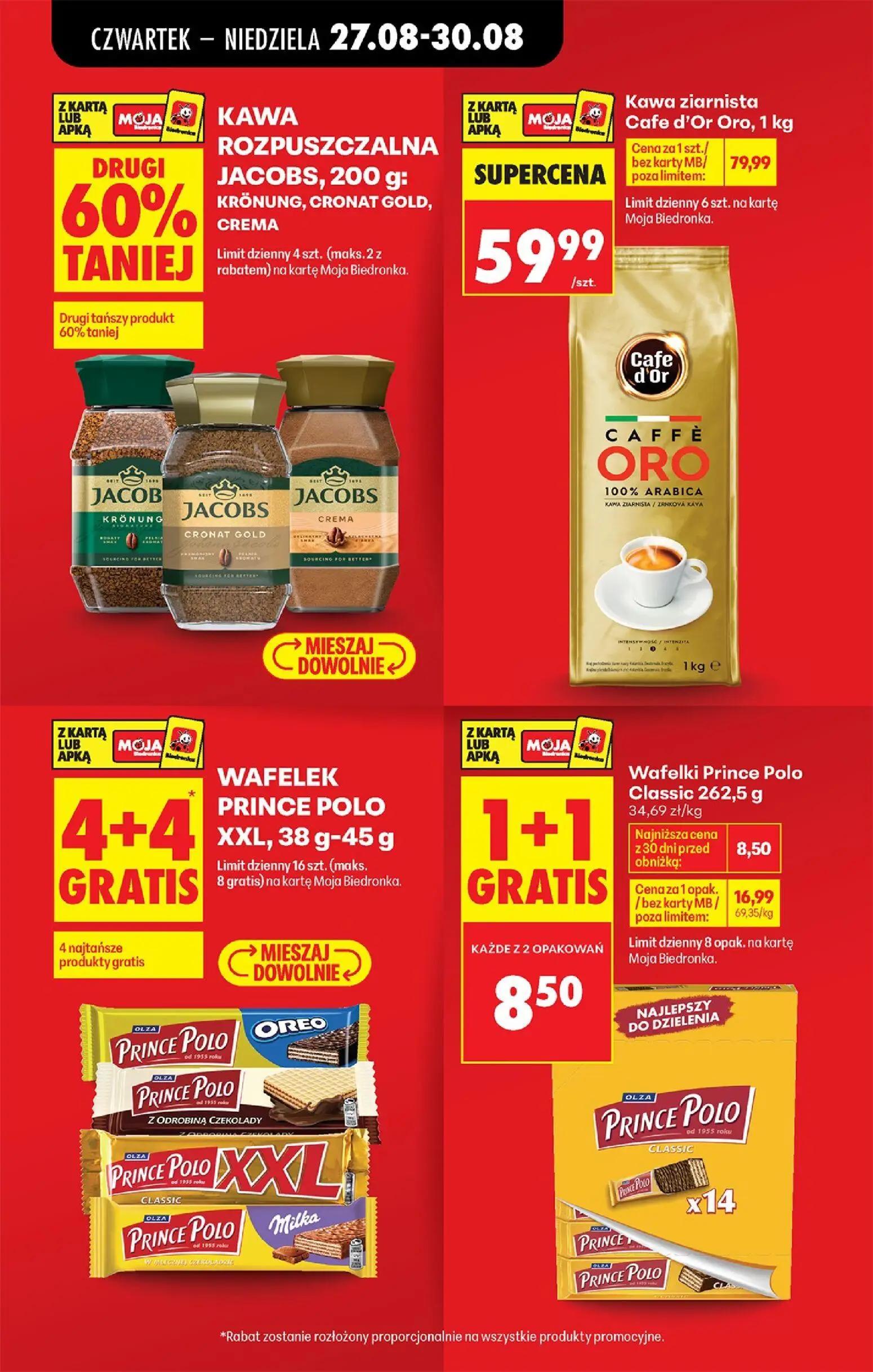 Biedronka gazetka, strona 15 z 89 — Kawa ziarnista Cafe d'Or Oro