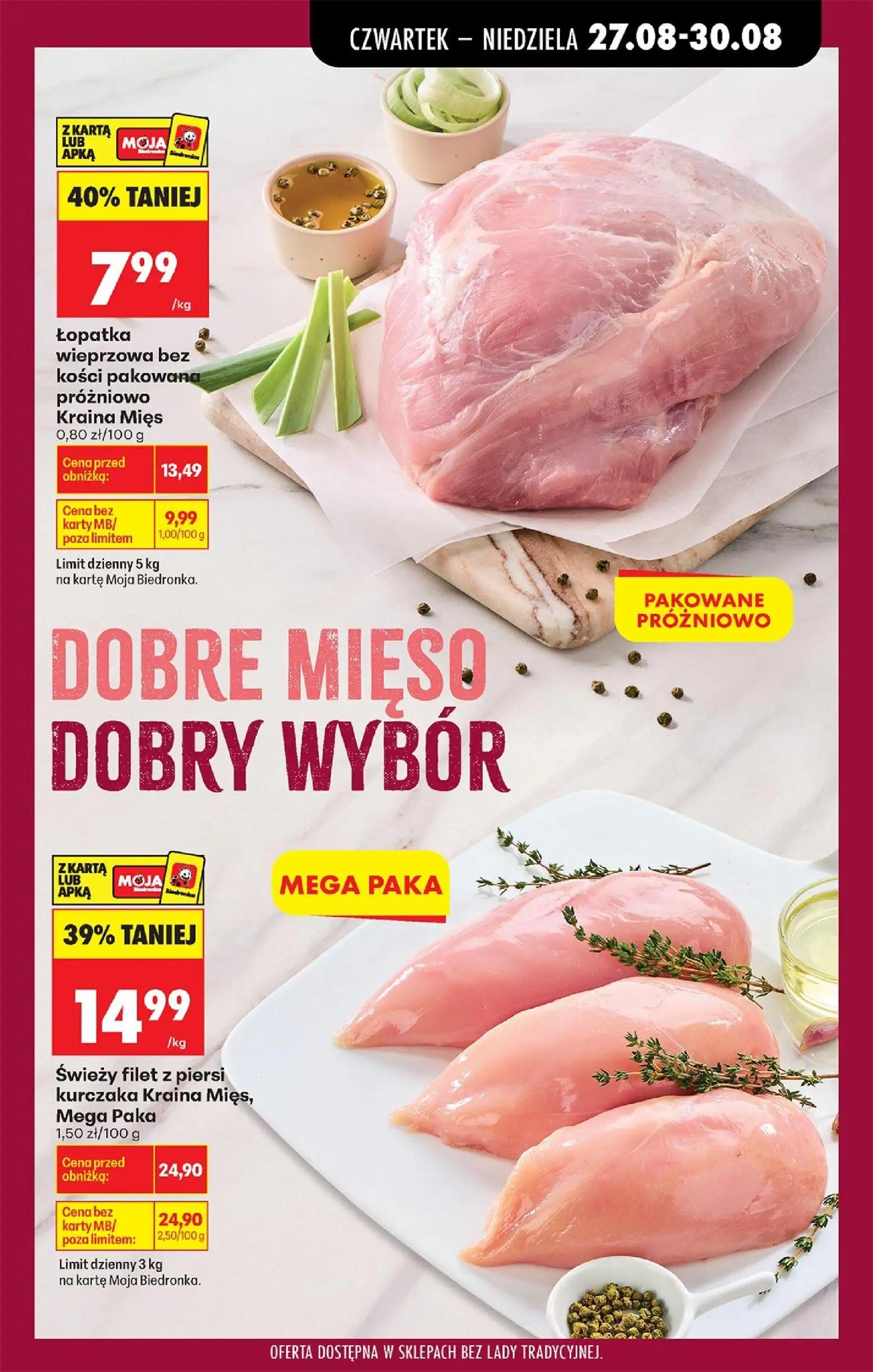 Biedronka gazetka, strona 35 z 89 — Świeży filet z piersi kurczaka Kraina Mięs, Mega Paka