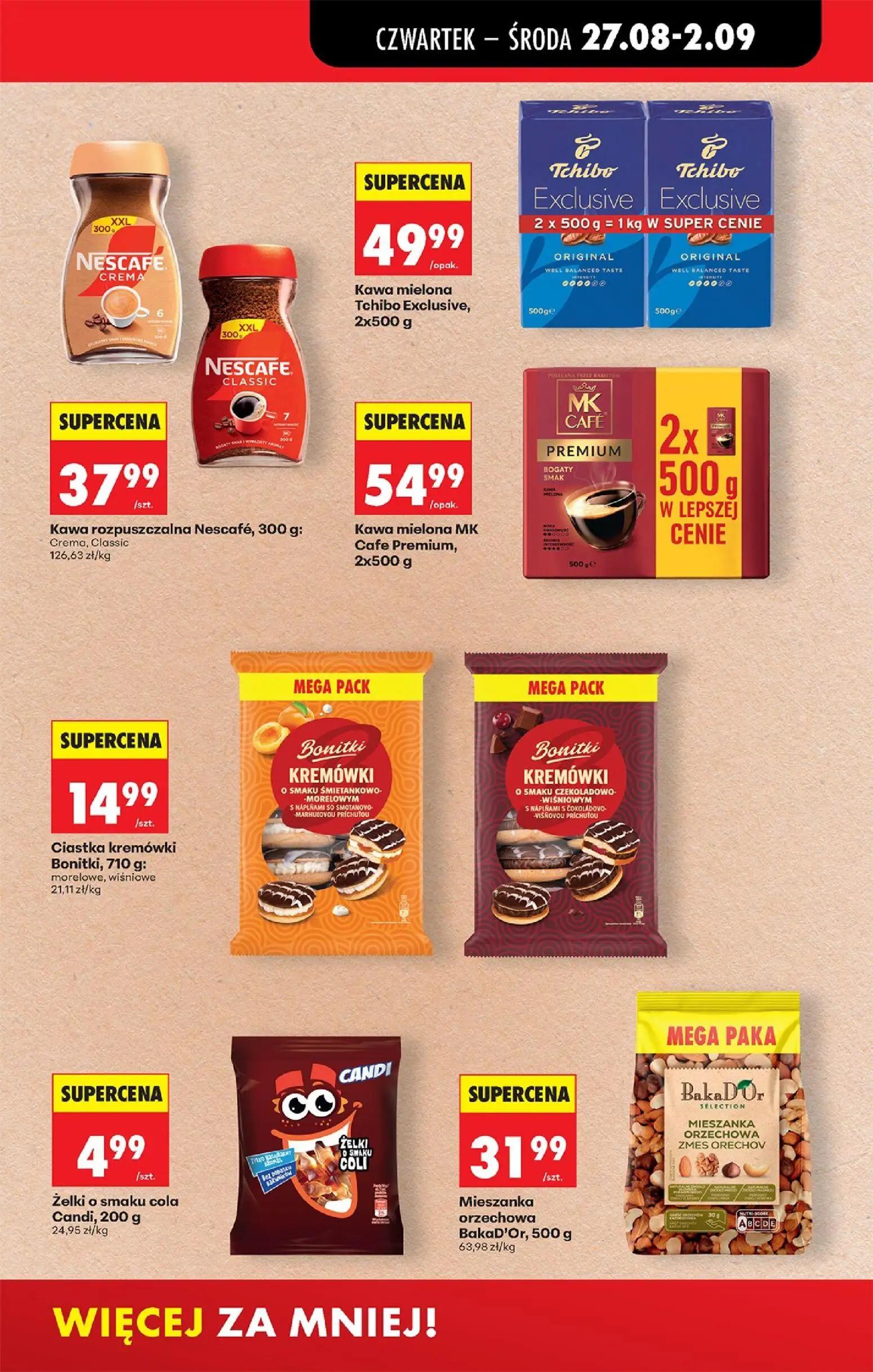Biedronka gazetka, strona 57 z 89 — Kawa mielona Tchibo Exclusive, 2x500 g, Kawa rozpuszczalna Nescafé, 300 g: Crema, Classi…
