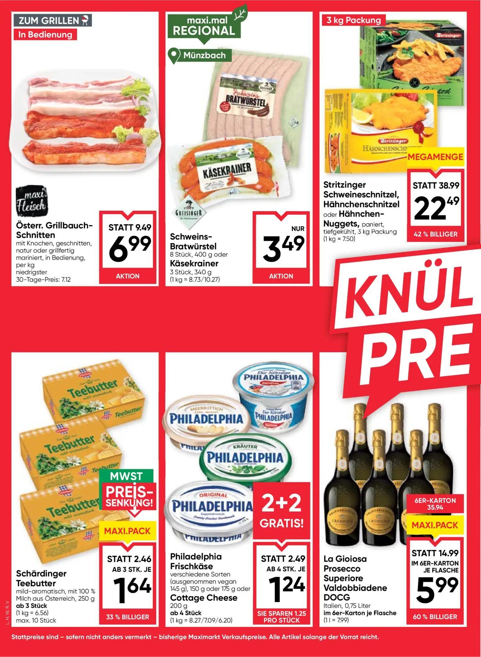 Maximarkt Prospekt, Seite 2 von 24 — Stritzinger Schweineschnitzel, Hähnchenschnitzel oder Hähnchen-Nuggets, paniert, tiefge…