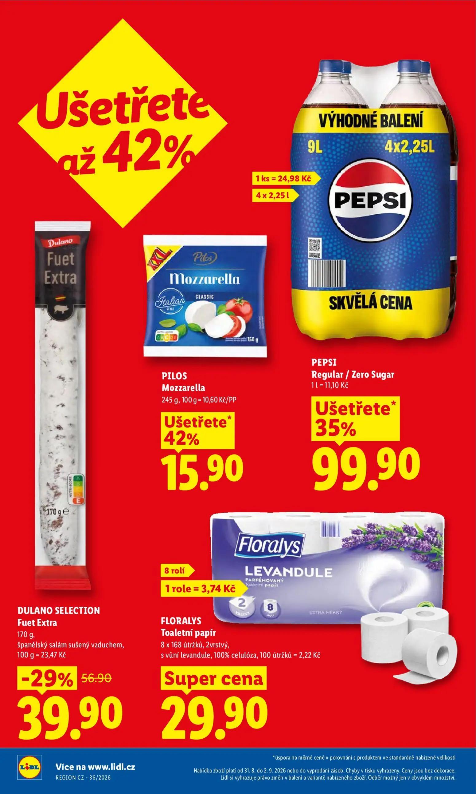 Lidl leták, strana 2 z 53 — PEPSI Regular / Zero Sugar