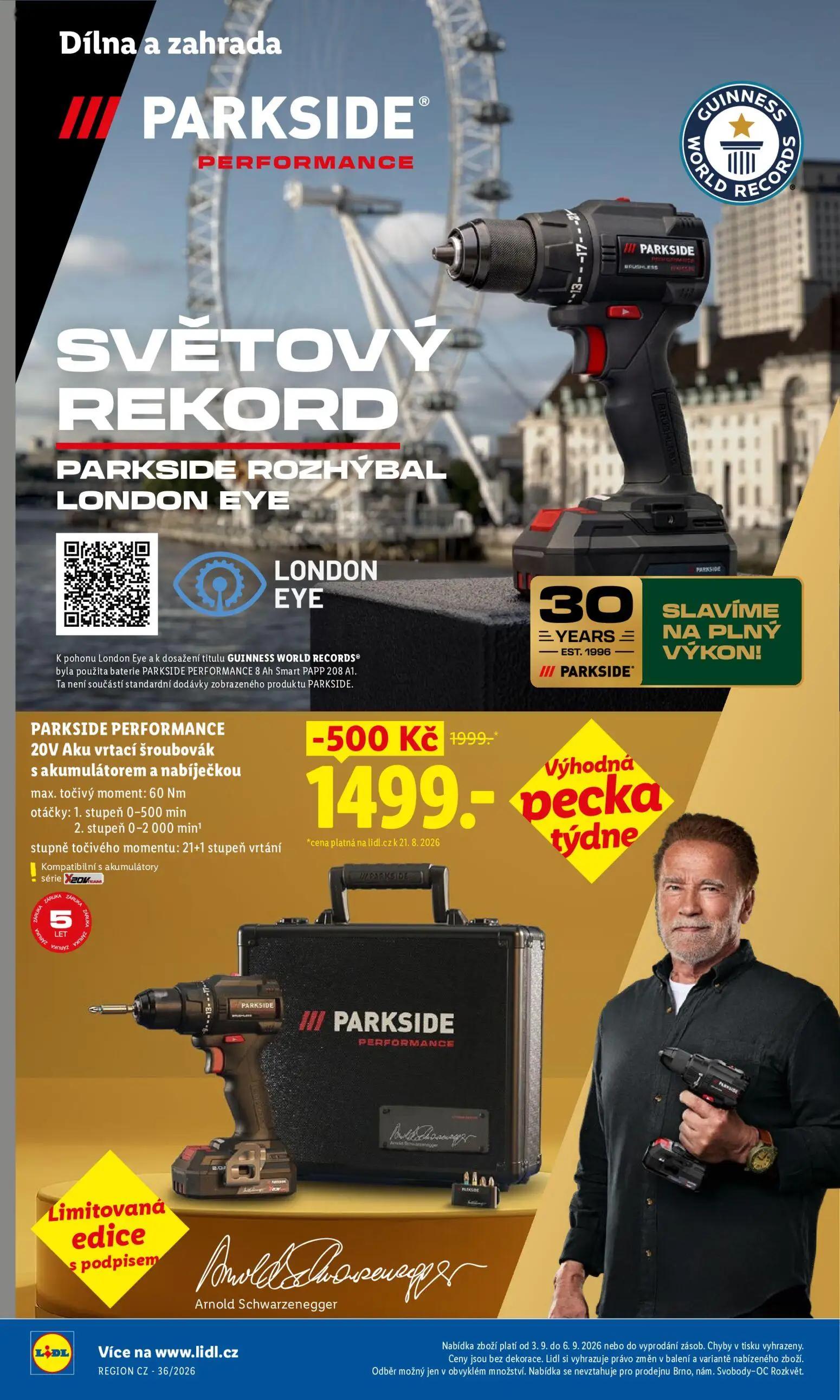 Lidl leták, strana 12 z 50 — PARKSIDE PERFORMANCE 20V Aku vrtací šroubovák s akumulátorem a nabíječkou max. točivý moment: 6…