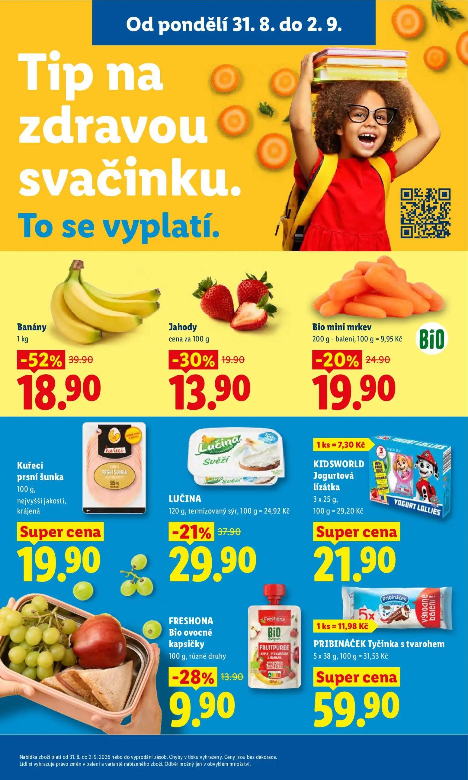 Lidl leták, strana 23 z 53 — Banány, Jahody, Bio mini mrkev