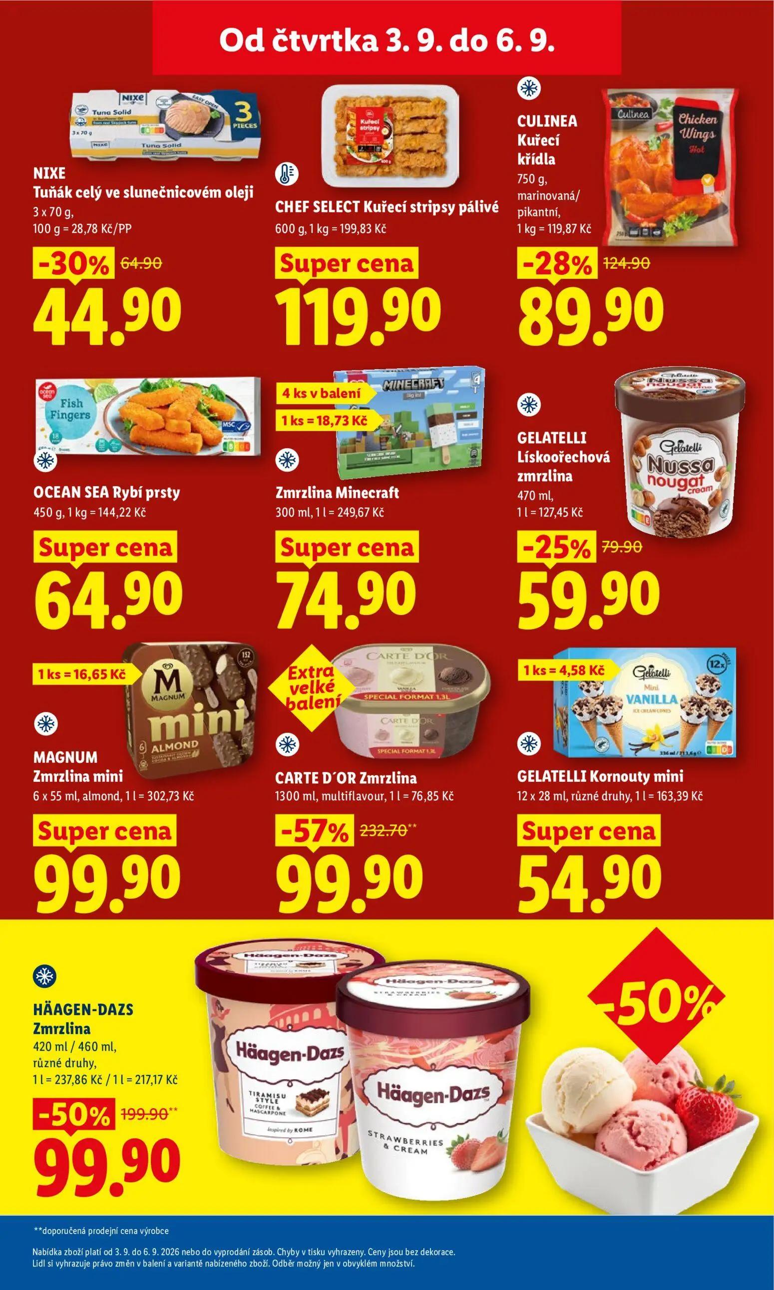 Lidl leták, strana 27 z 50 — CARTE D'OR Zmrzlina multiflavour, HÄAGEN-DAZS Zmrzlina různé druhy