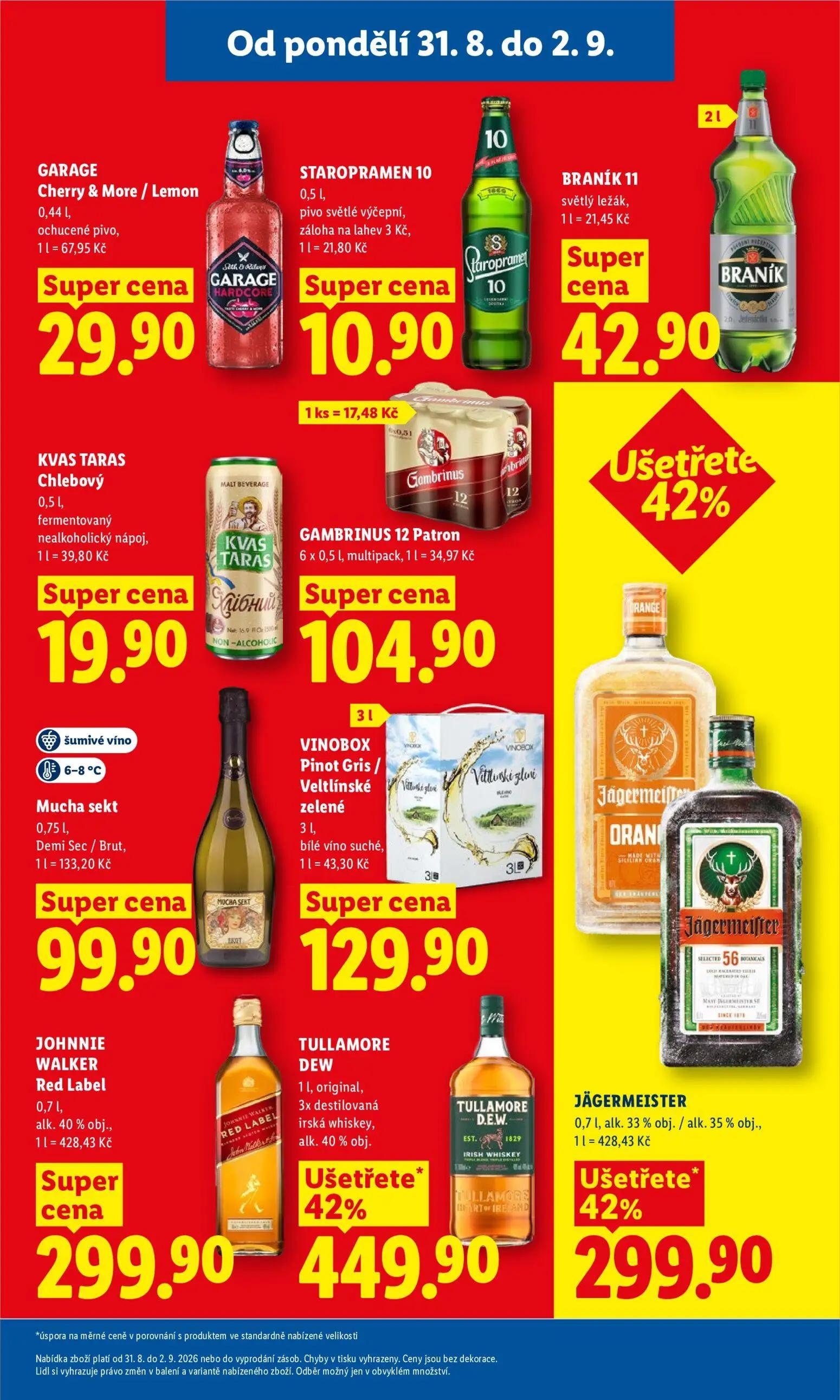 Lidl leták, strana 29 z 53 — GARAGE Cherry & More / Lemon, STAROPRAMEN 10, BRANÍK 11