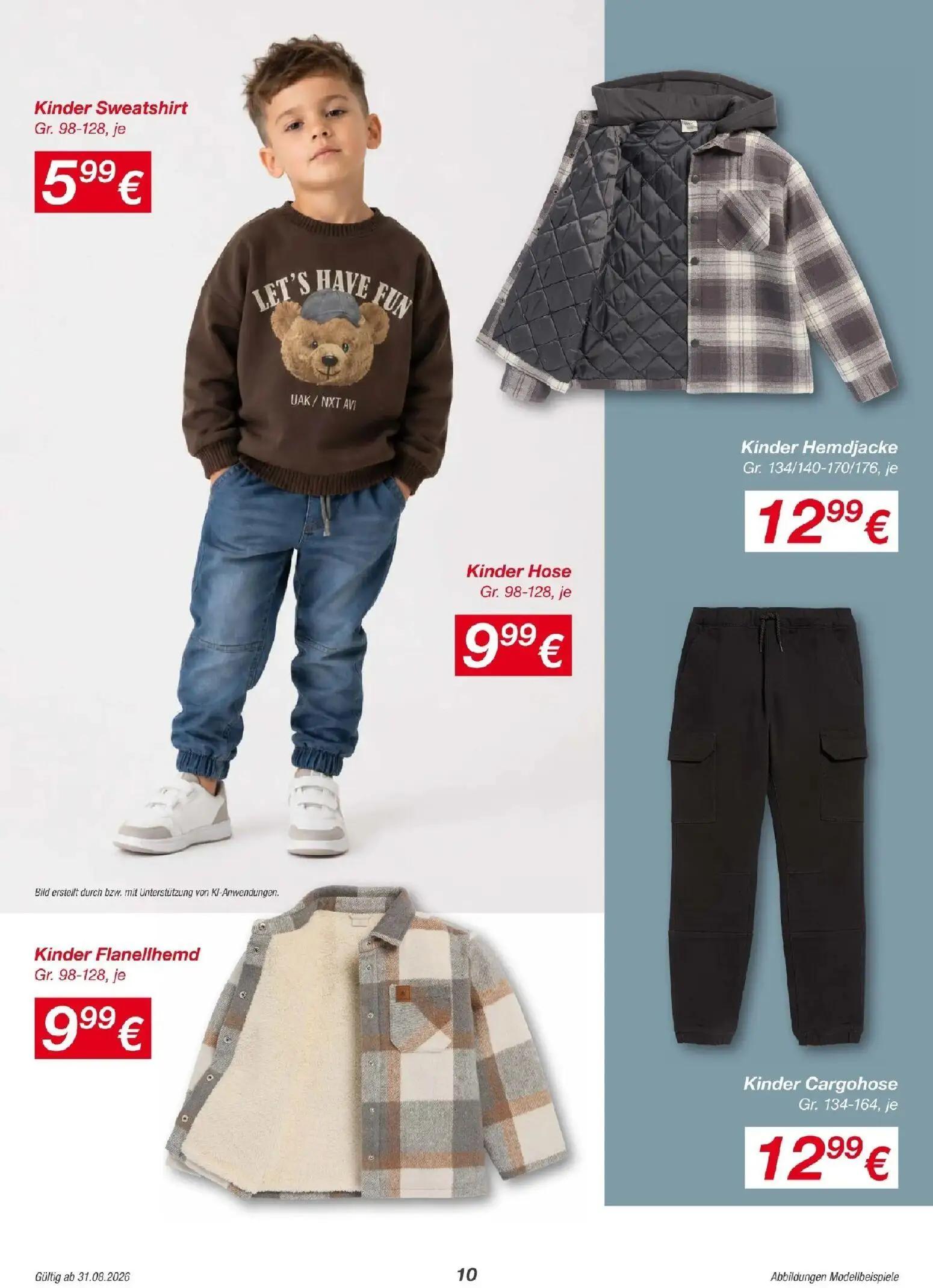 PENNY Prospekt, Seite 10 von 15 — Kinder Sweatshirt, Kinder Hemdjacke, Kinder Hose