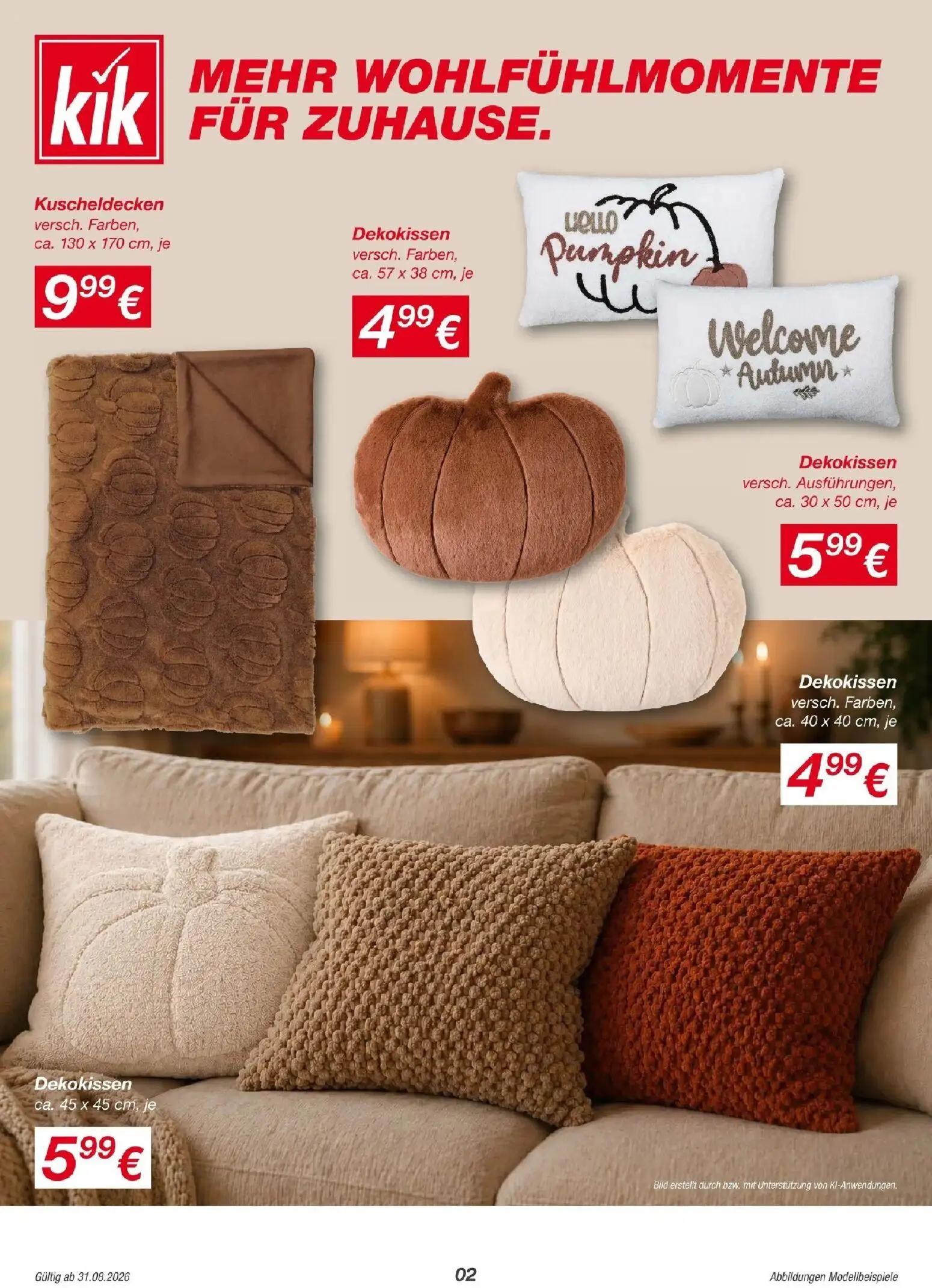 Lidl Prospekt, Seite 2 von 15 — Kuscheldecken, Dekokissen, Dekokissen