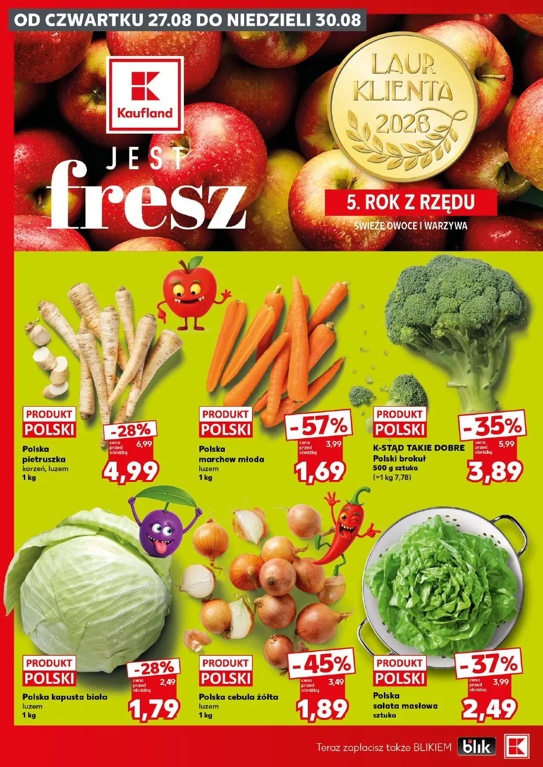 Kaufland gazetka, strona 6 z 26 — Polska marchew młoda, K-STĄD TAKIE DOBRE Polski brokuł, Polska pietruszka korzeń