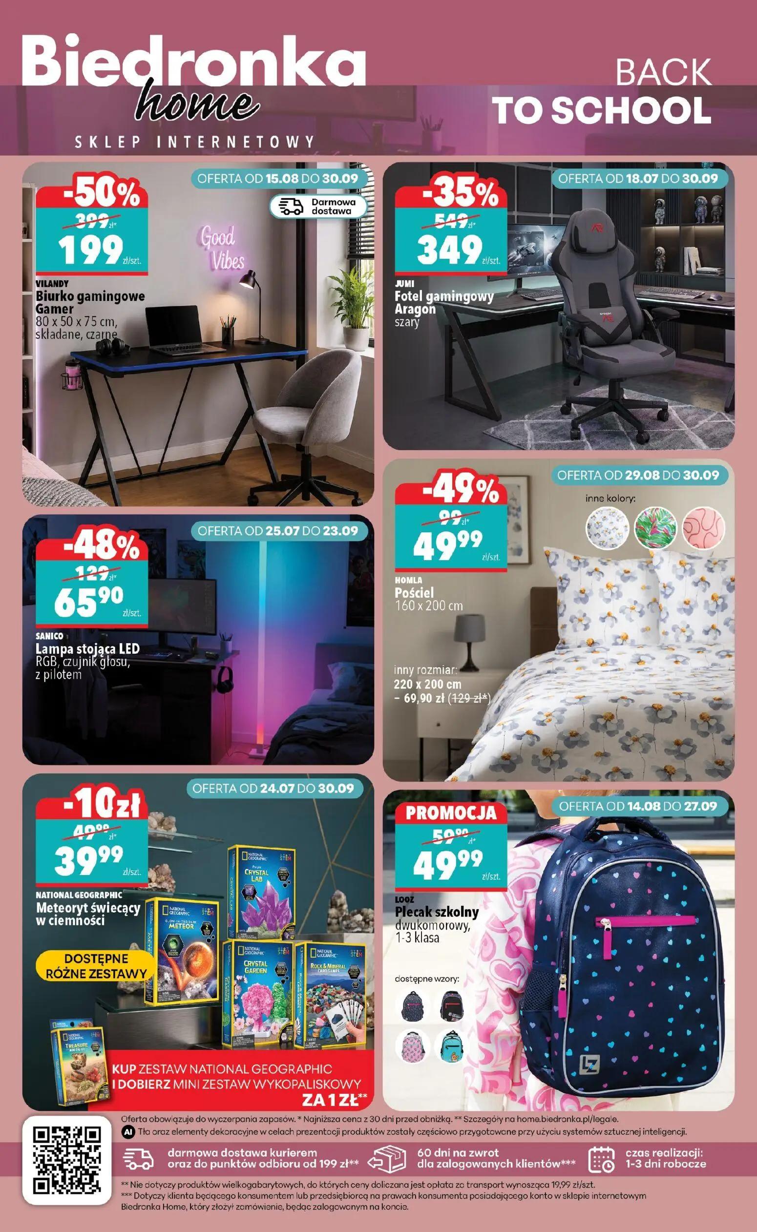 Biedronka gazetka, strona 4 z 6 — VILANDY Biurko gamingowe Gamer, JUMI Fotel gamingowy Aragon, SANICO Lampa stojąca LED RGB,…