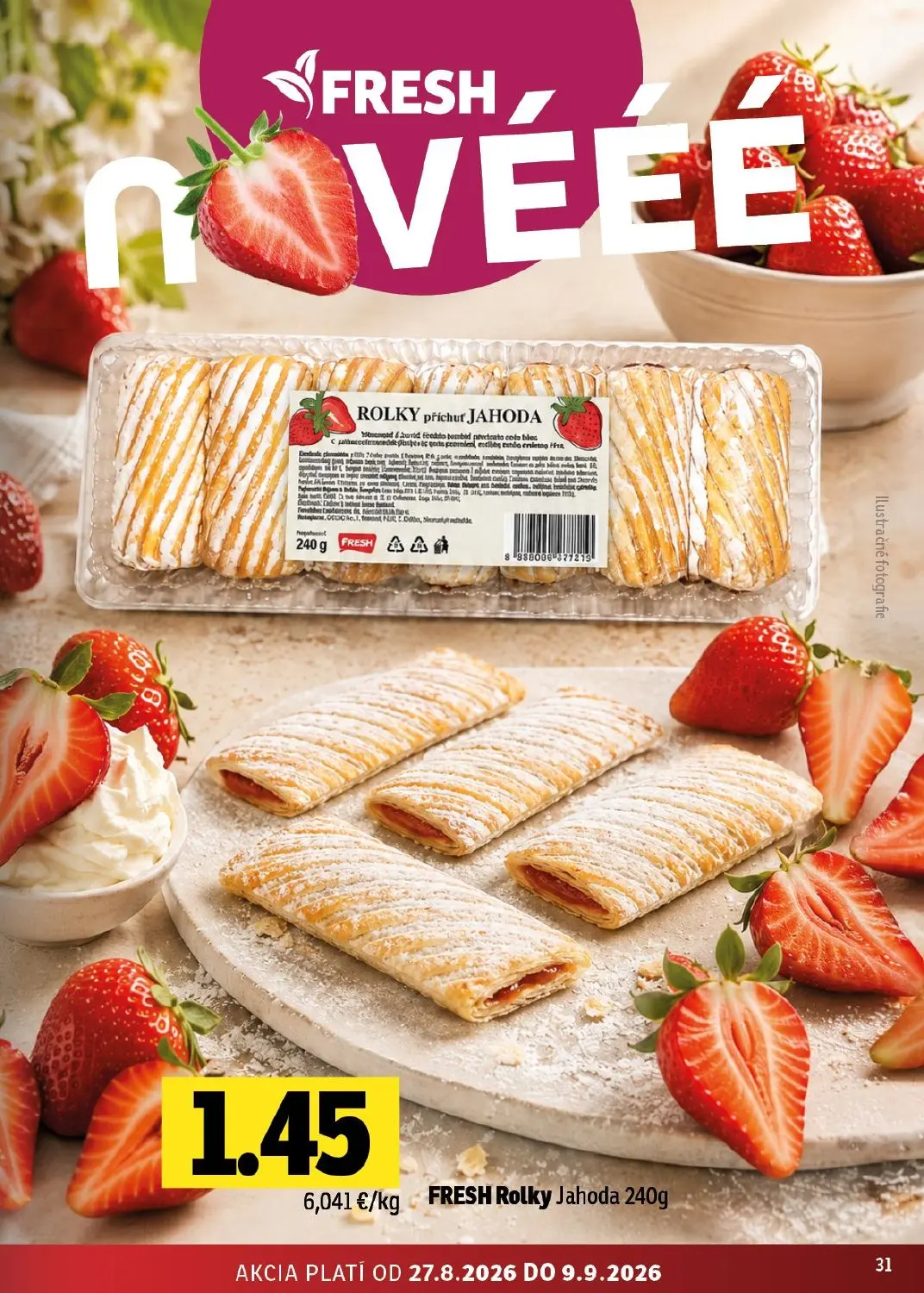 Fresh východ leták, strana 31 z 50 — FRESH Rolky Jahoda