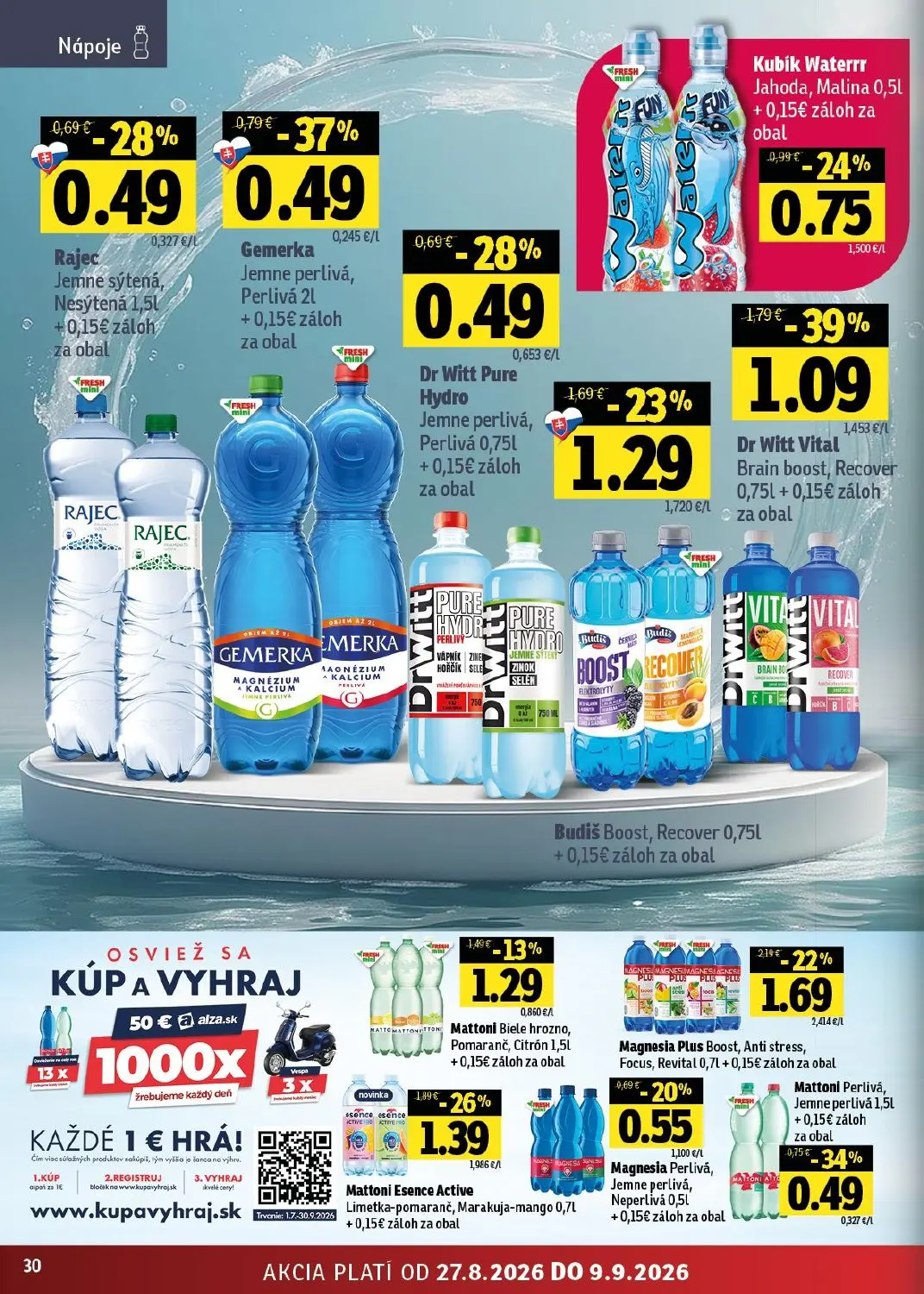 Fresh - západ leták, strana 30 z 46 — Dr Witt Vital Brain boost, Recover, Magnesia Plus Boost, Anti stress, Focus, Revital, …