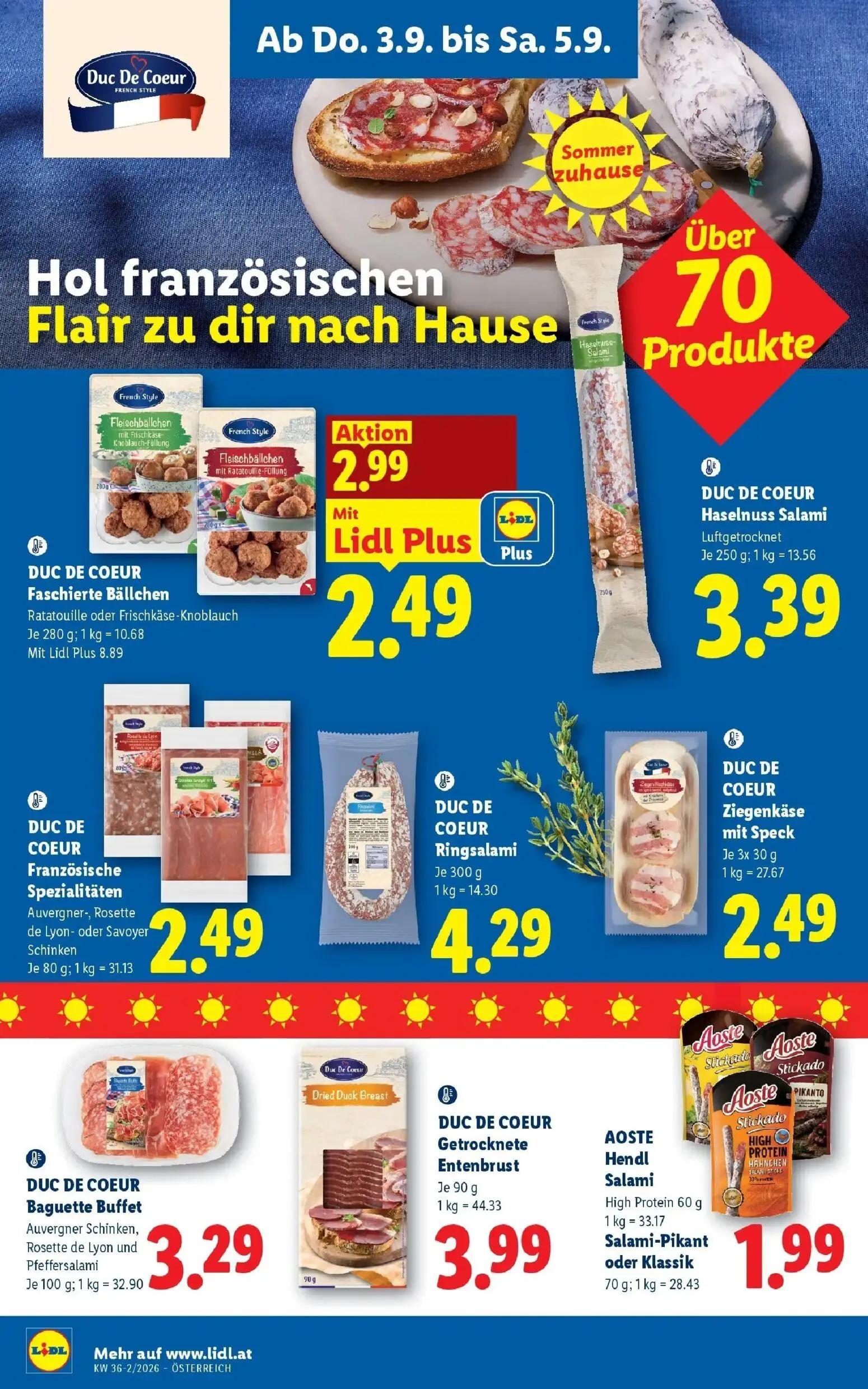 Lidl Prospekt, Seite 14 von 55 — Faschierte Bällchen Ratatouille oder Frischkäse-Knoblauch