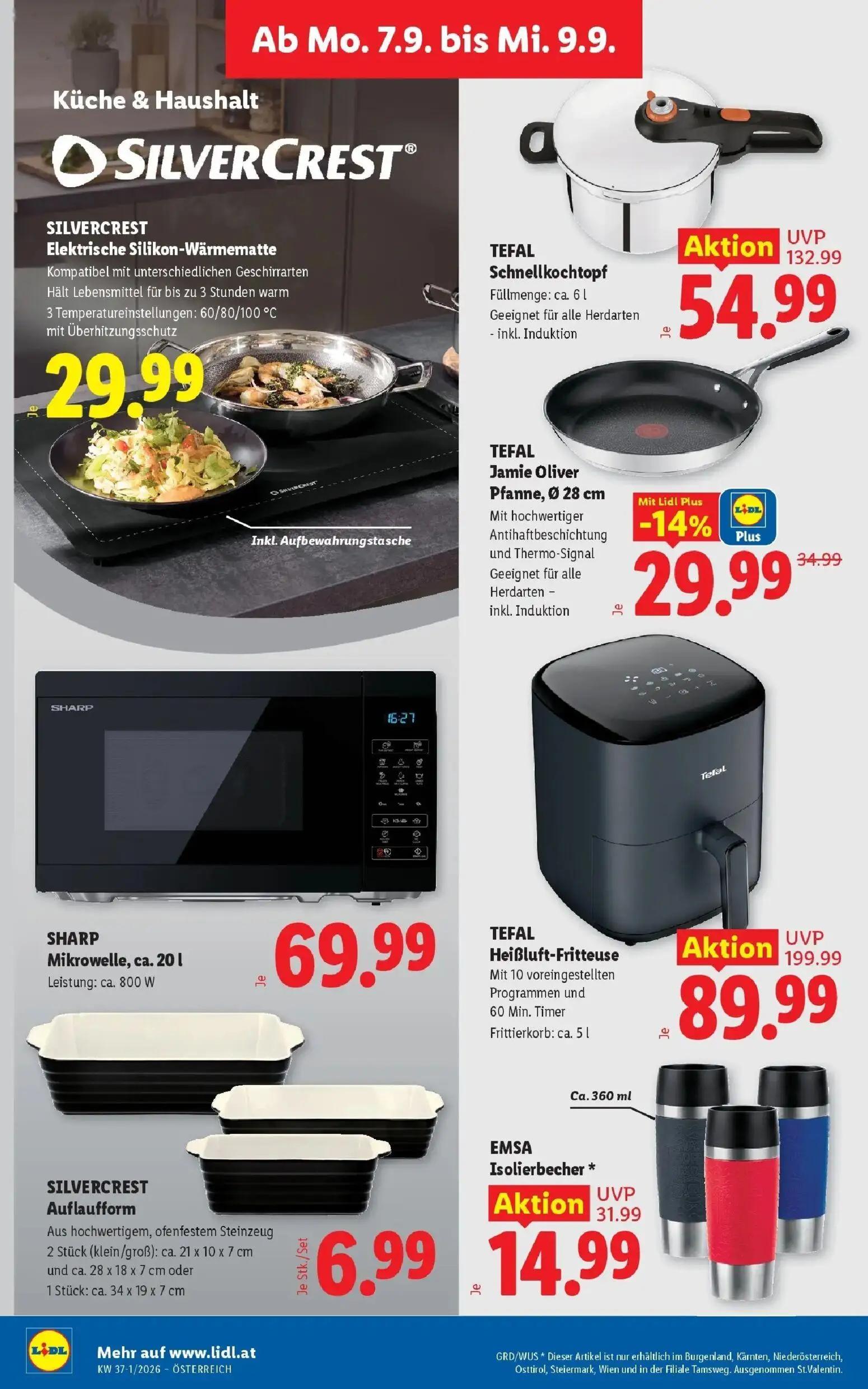 Lidl Prospekt, Seite 37 von 55 — TEFAL Schnellkochtopf, TEFAL Jamie Oliver Pfanne, Ø 28 cm