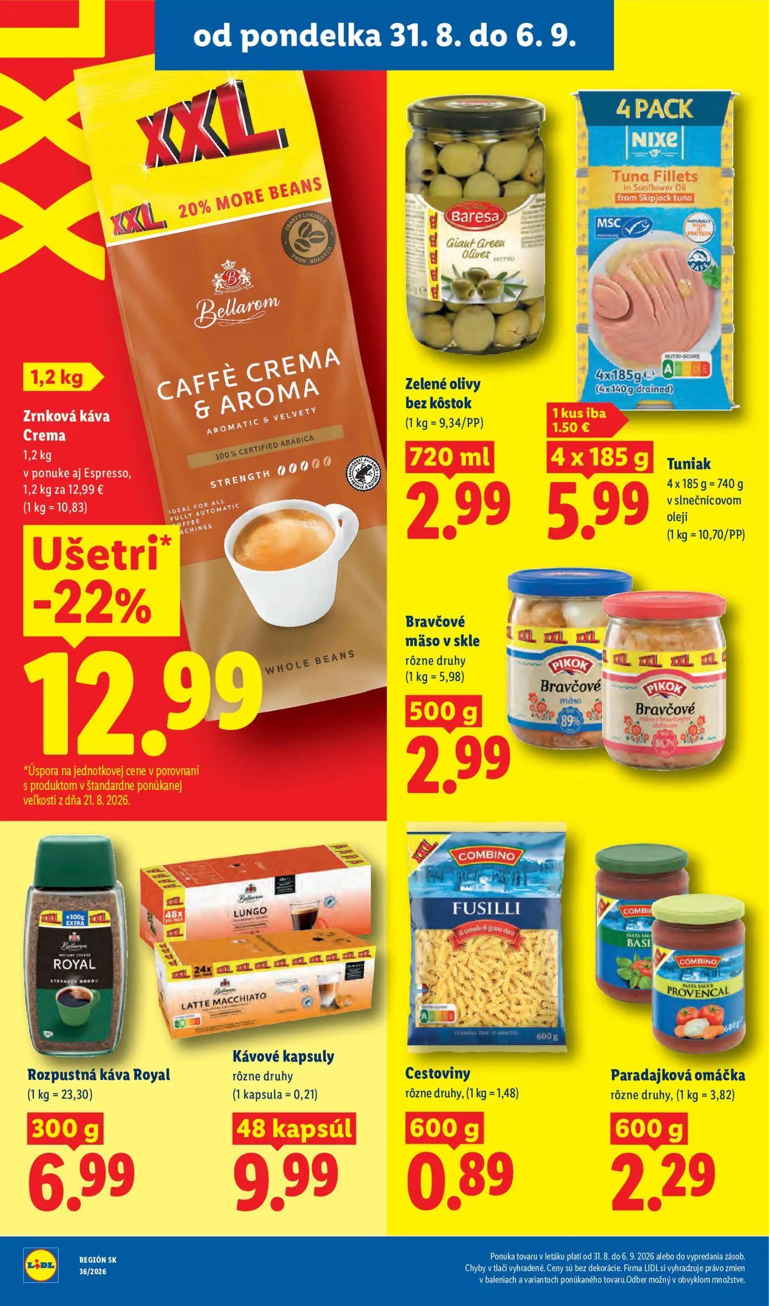 Lidl leták, strana 38 z 97 — Zrnková káva Crema