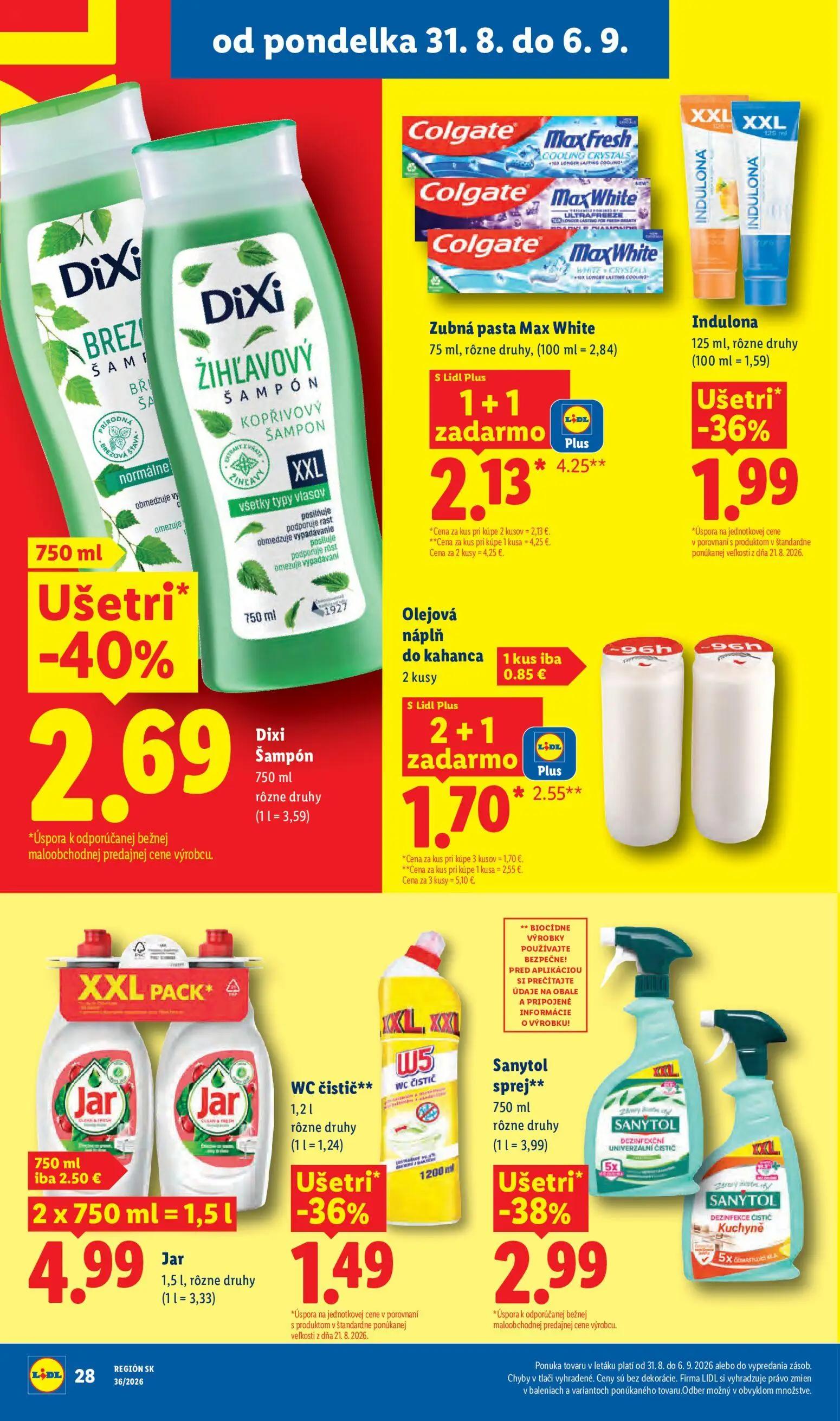 Lidl leták, strana 40 z 97 — DiXi Šampón