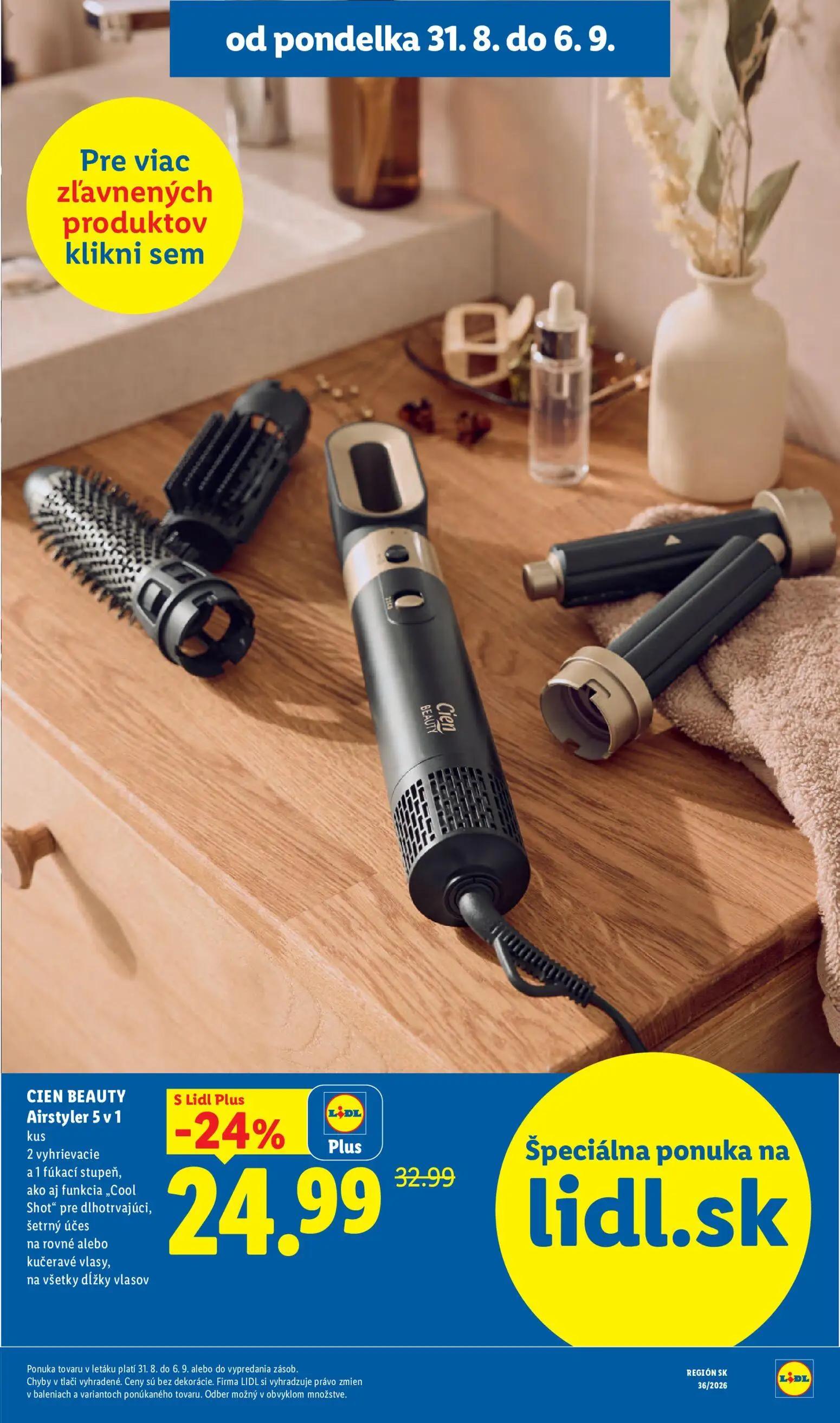 Lidl leták, strana 59 z 97 — CIEN BEAUTY Airstyler 5 v 1