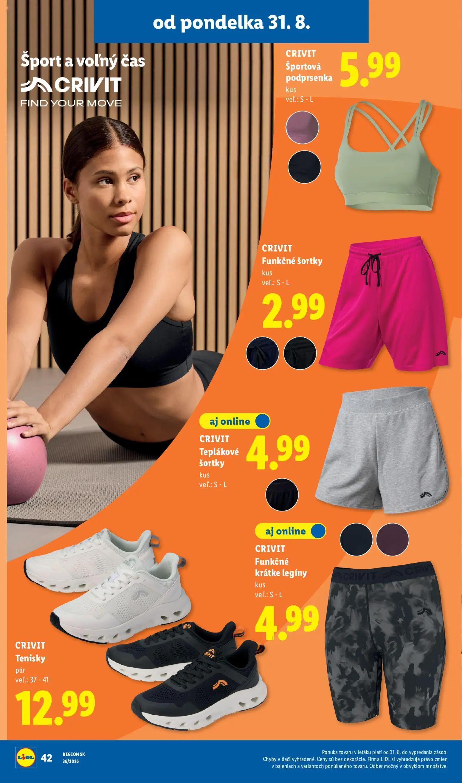 Lidl leták, strana 60 z 97 — Teplákové šortky