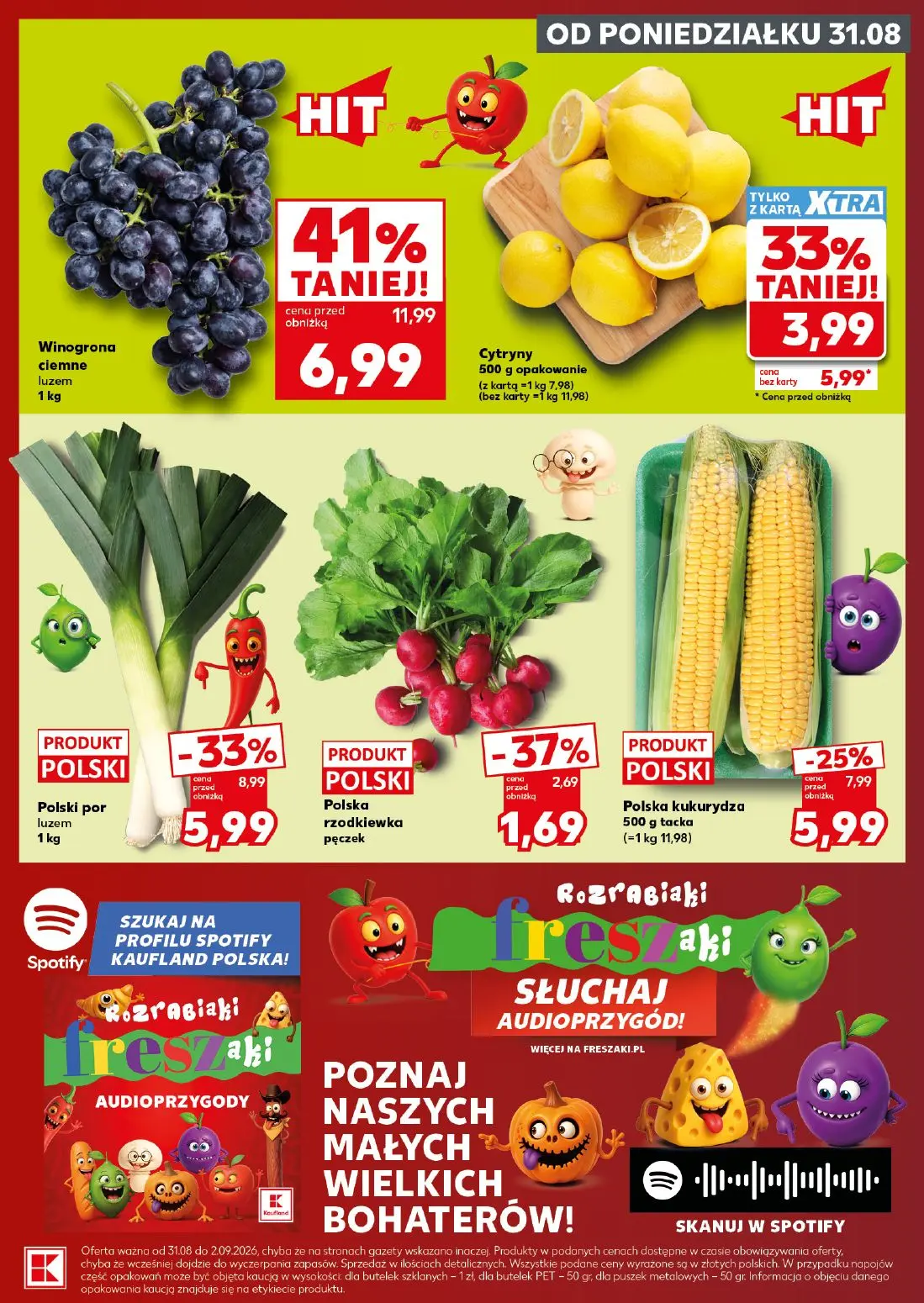 Kaufland gazetka, strona 3 z 30 — Polski por luzem, Polska kukurydza, Polska rzodkiewka pęczek