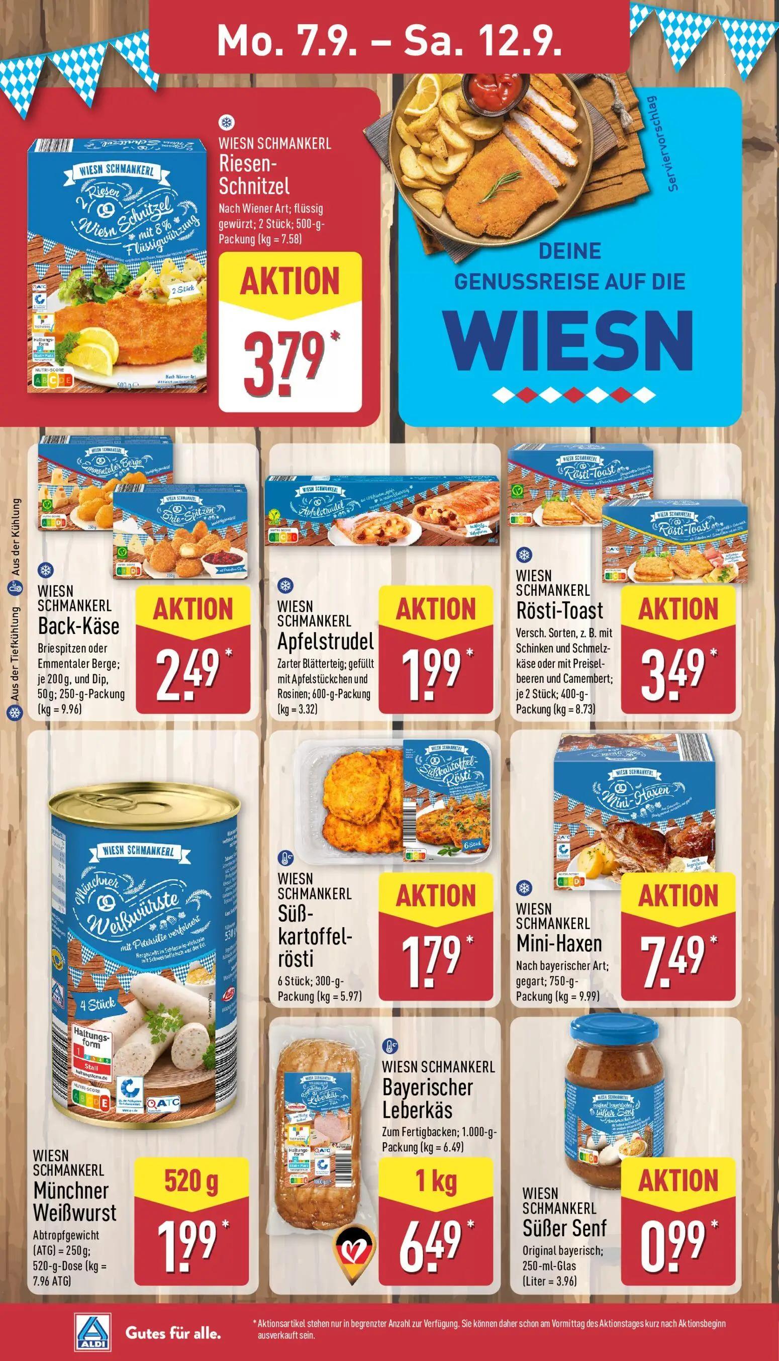 Aldi Nord Prospekt, Seite 10 von 40 — WIESN SCHMANKERL Süßer Senf