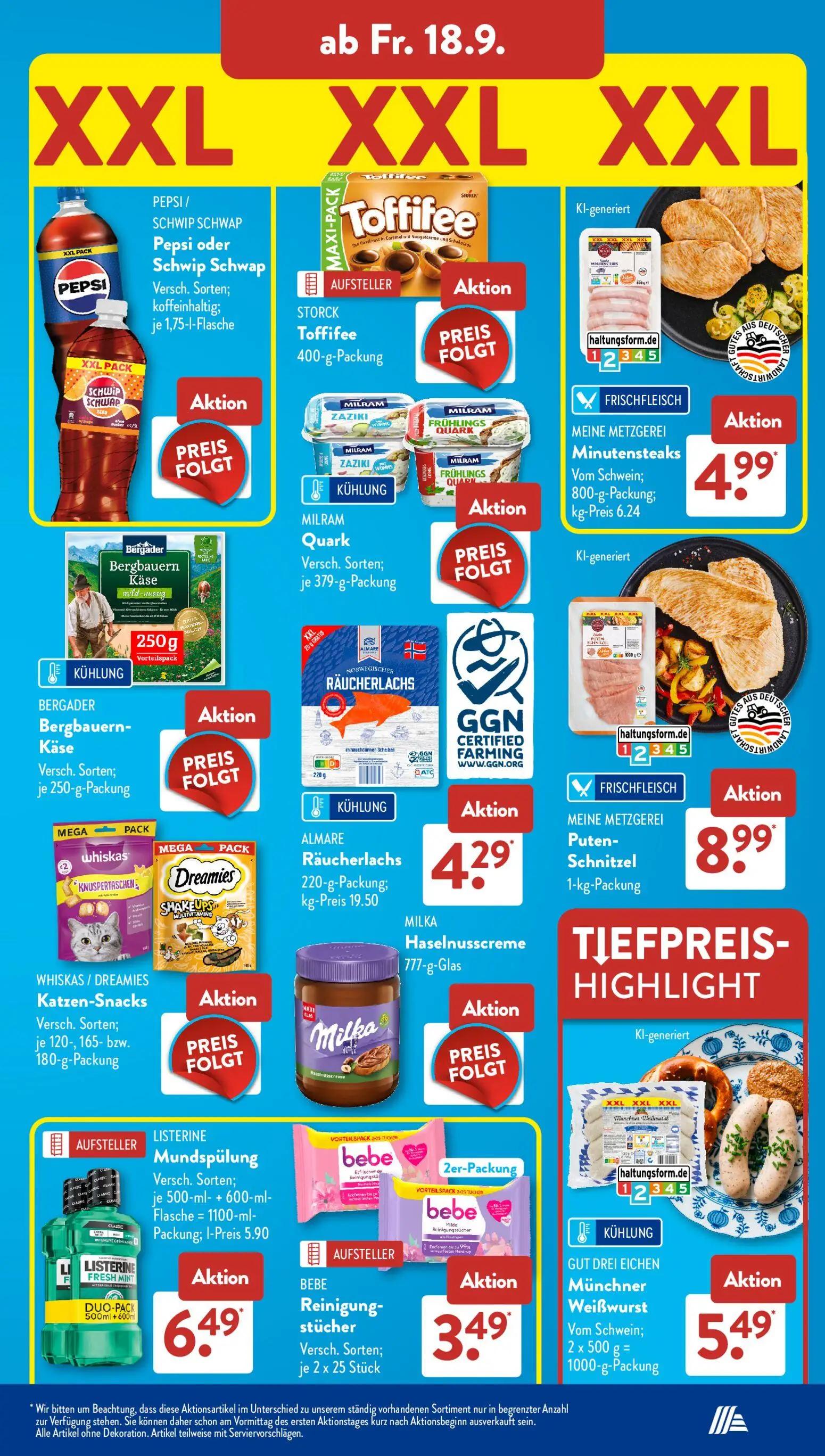 Aldi Süd Prospekt, Seite 13 von 23 — Meine Metzgerei Minutensteaks Vom Schwein, ALMARE Räucherlachs, MEINE METZGEREI Puten-S…