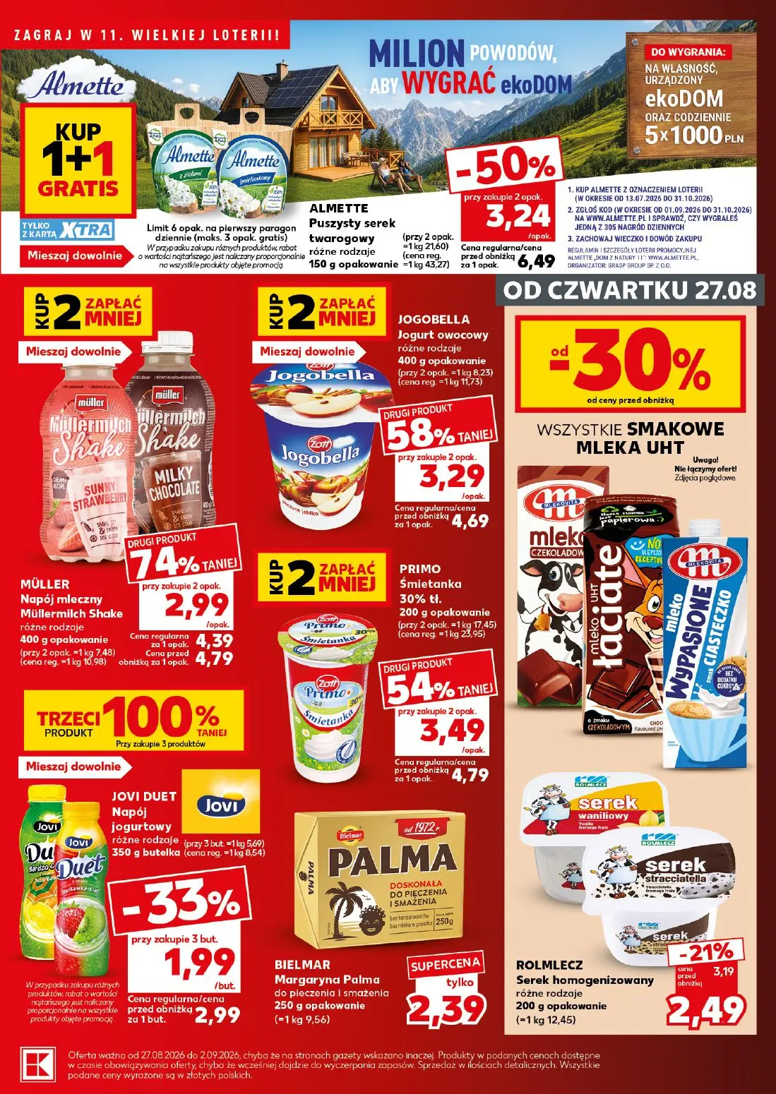 Kaufland gazetka, strona 25 z 30 — ALMETTE Puszysty serek twarogowy