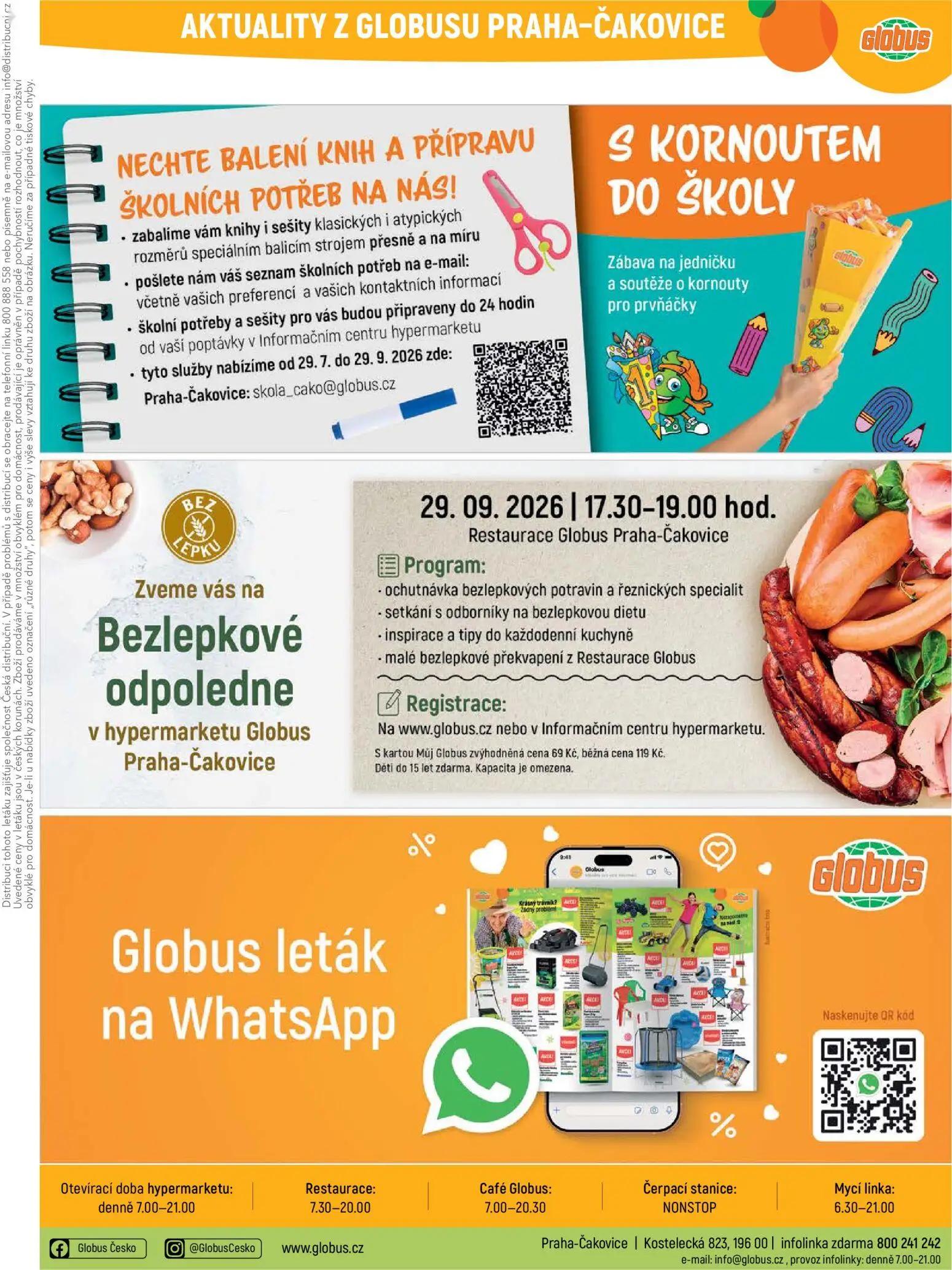 GLOBUS leták, strana 39 z 47 — Bezlepkové odpoledne v hypermarketu Globus Praha-Čakovice
