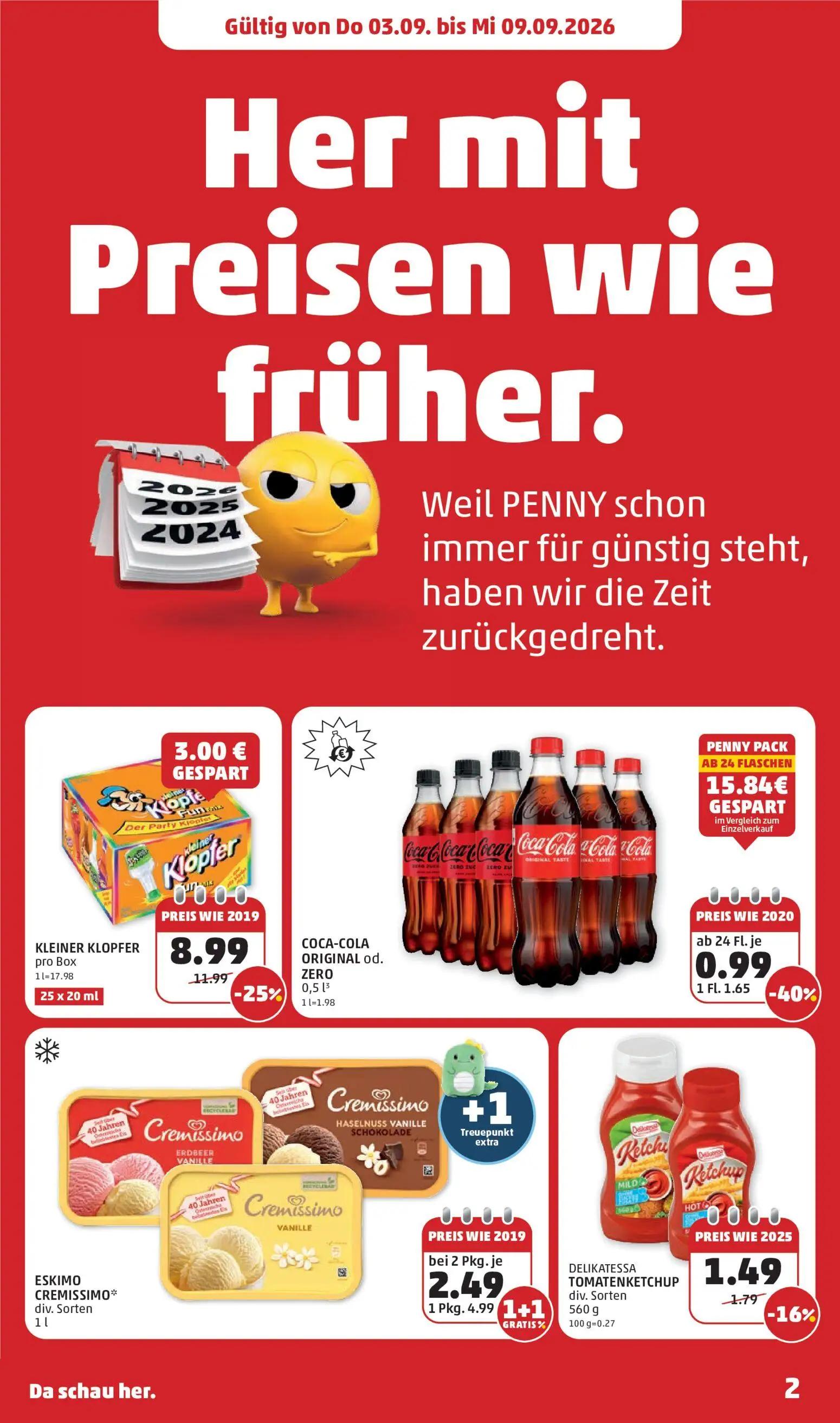 PENNY Prospekt, Seite 2 von 32 — COCA-COLA ORIGINAL od. ZERO