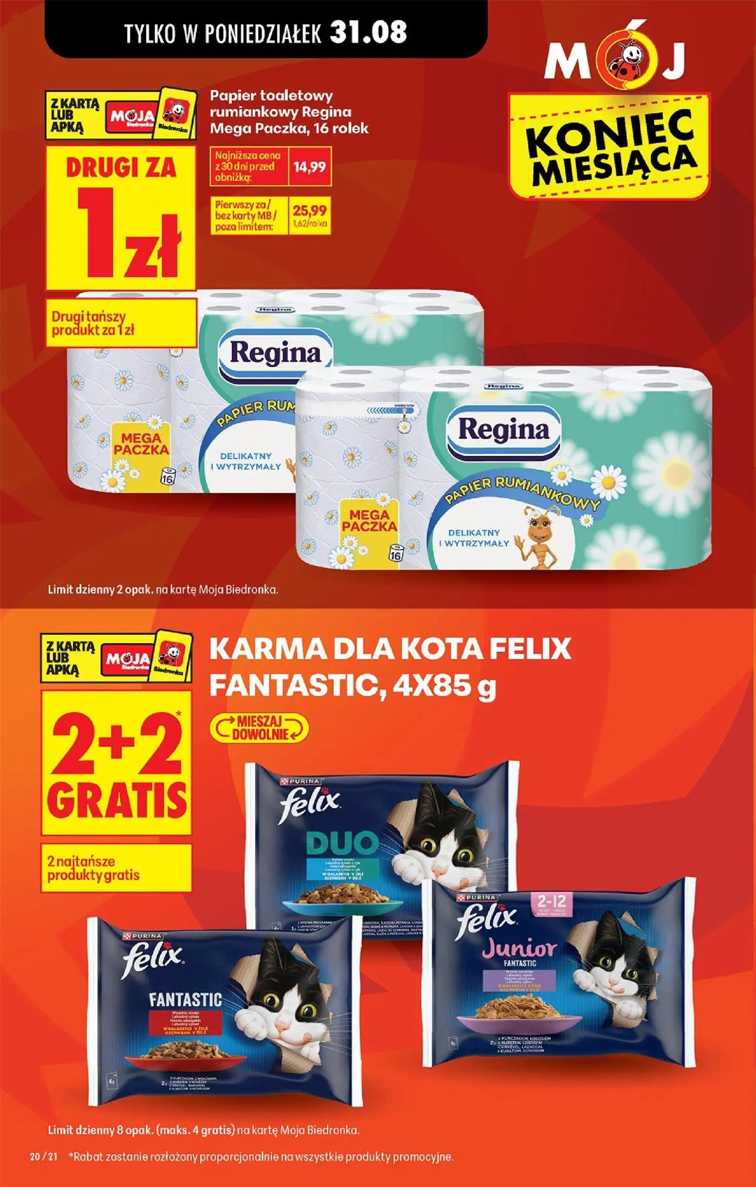 Biedronka gazetka, strona 22 z 113 — Papier toaletowy rumiankowy Regina Mega Paczka, 16 rolek