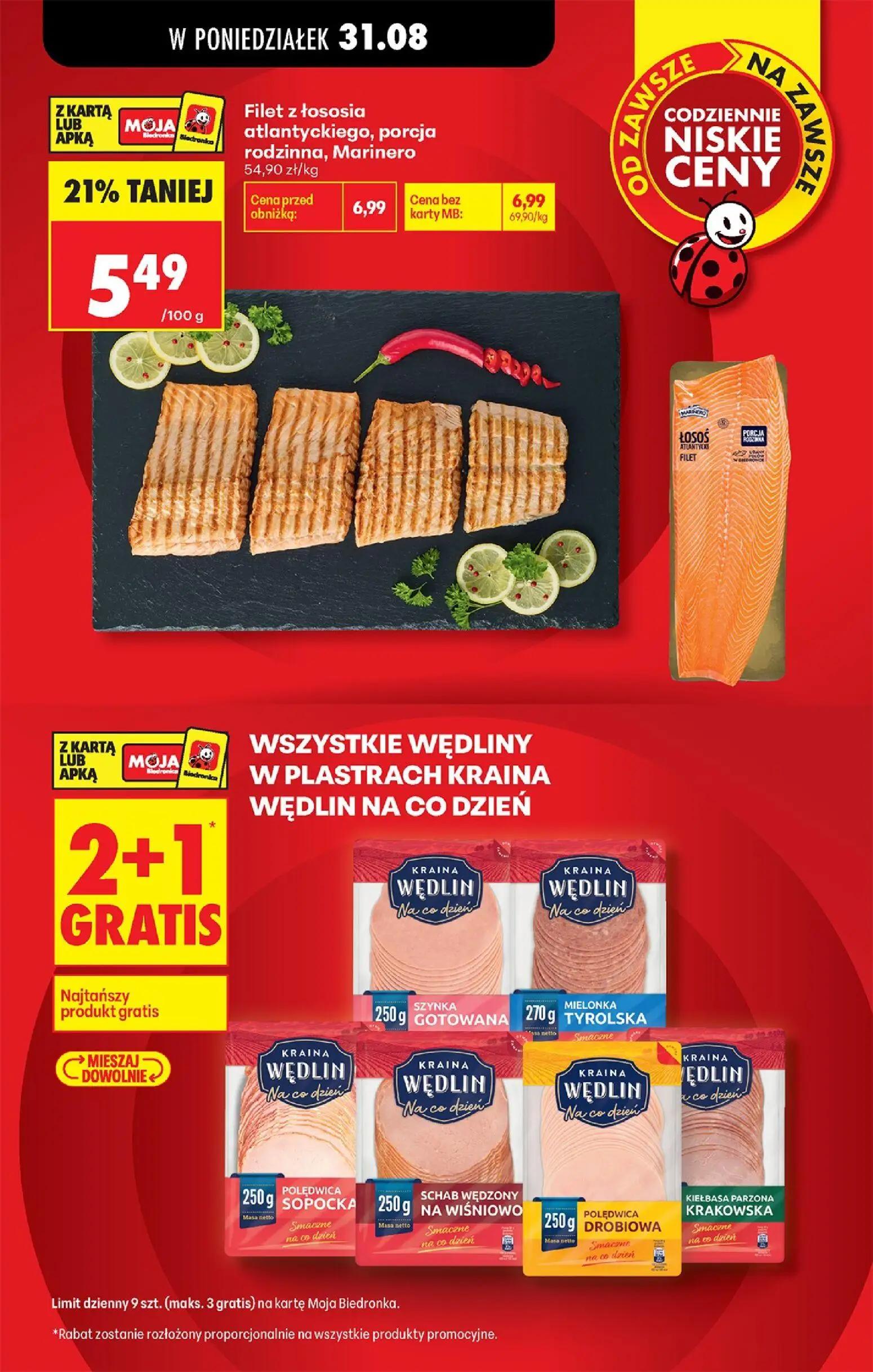 Biedronka gazetka, strona 27 z 113 — Filet z łososia atlantyckiego, porcja rodzinna, Marinero
