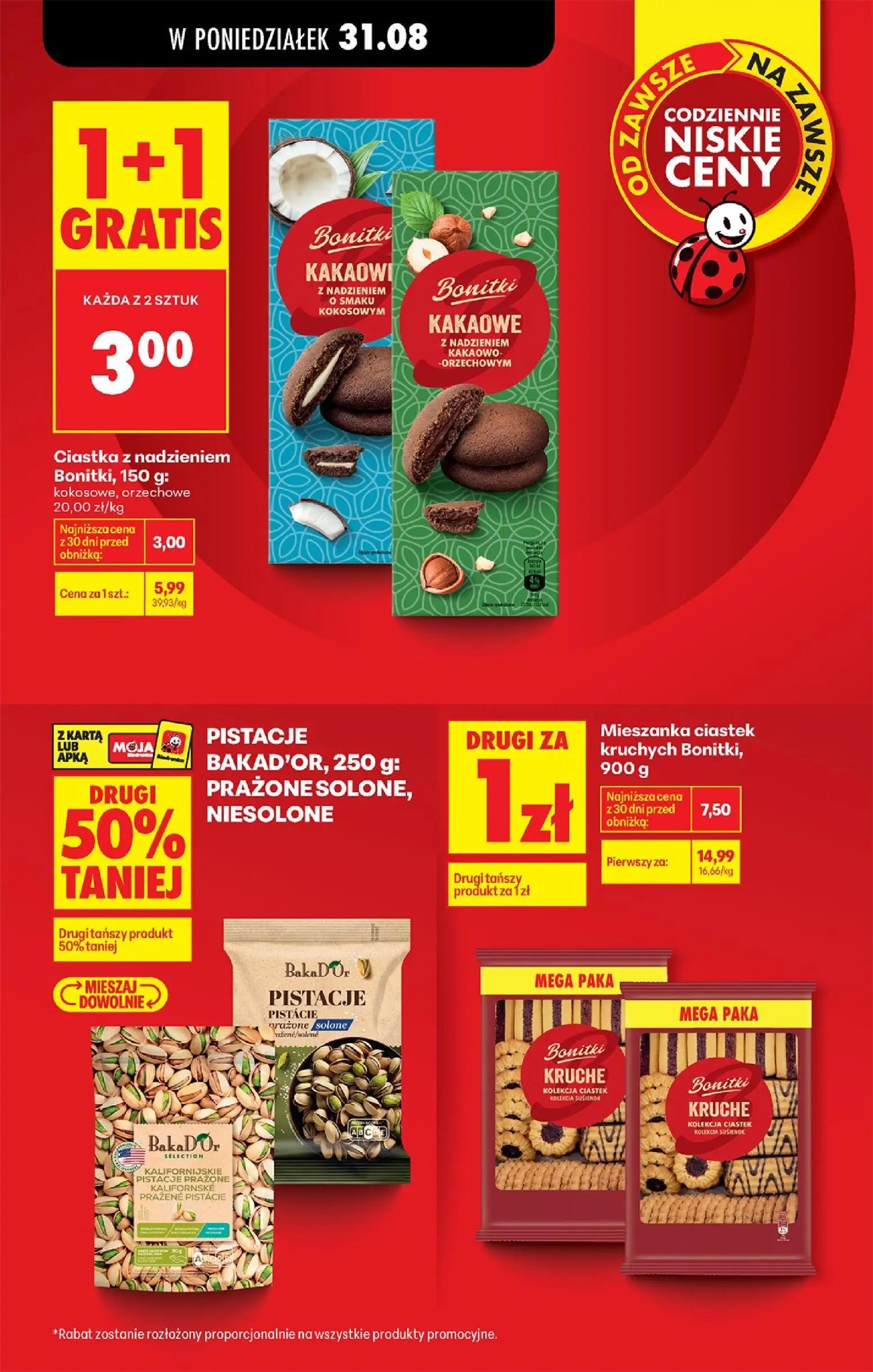 Biedronka gazetka, strona 31 z 113 — Ciastka z nadzieniem Bonitki, Mieszanka ciastek kruchych Bonitki