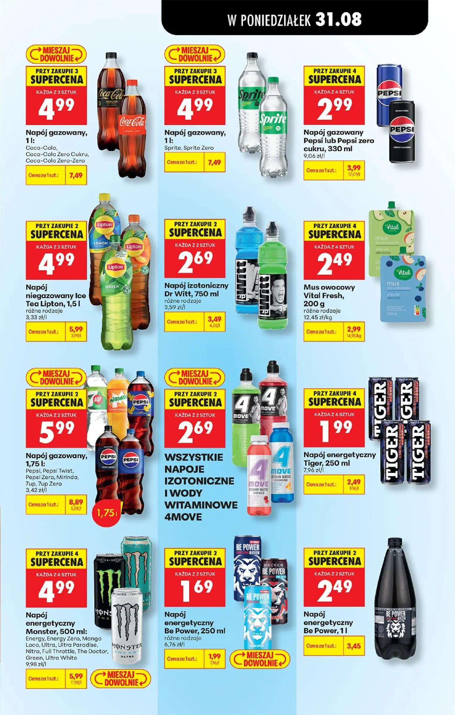 Biedronka gazetka, strona 90 z 113 — Napój gazowany, Pepsi, Pepsi Twist, Pepsi Zero, Mirinda, 7up, 7up Zero, Napój gazowany,…