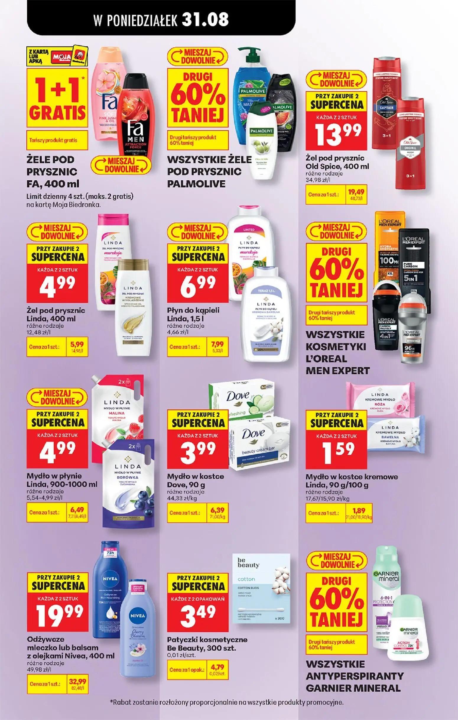 Biedronka gazetka, strona 94 z 113 — Odżywcze mleczko lub balsam z olejkami Nivea, 400 ml, Żel pod prysznic Old Spice, 400 m…