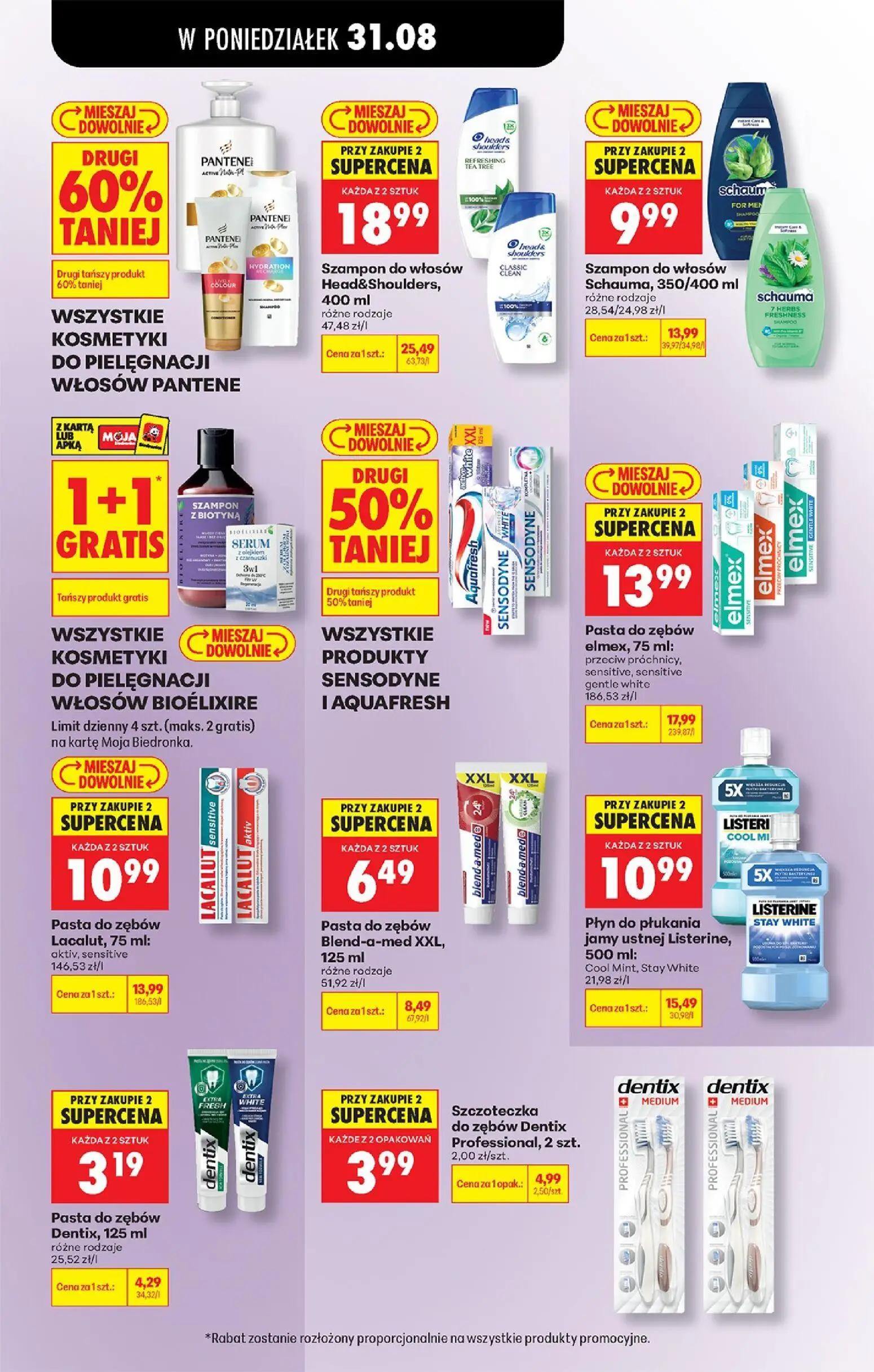 Biedronka gazetka, strona 95 z 113 — Szampon do włosów Head&Shoulders, Płyn do płukania jamy ustnej Listerine, Szampon do wł…