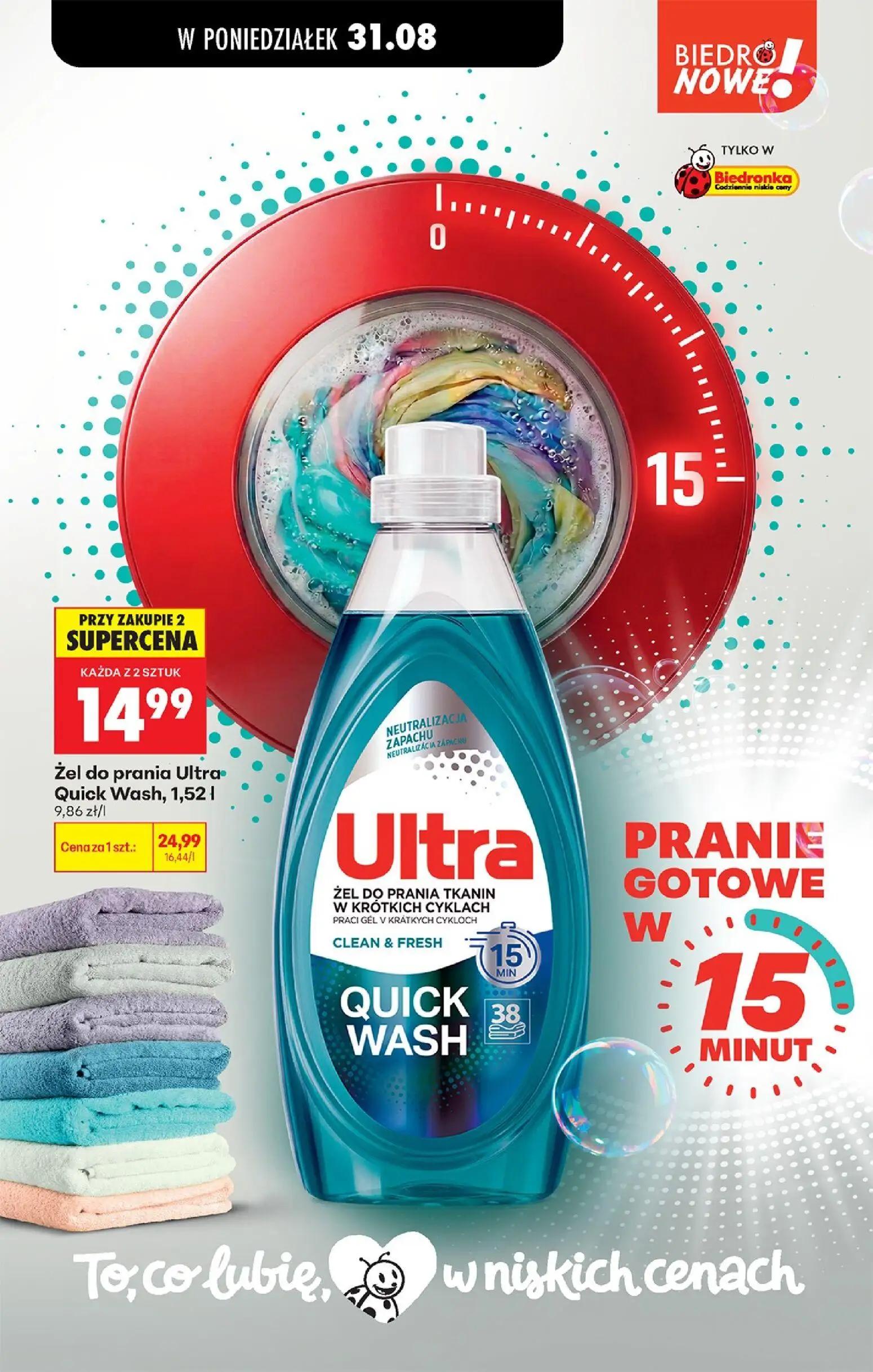 Biedronka gazetka, strona 101 z 113 — Żel do prania Ultra® Quick Wash