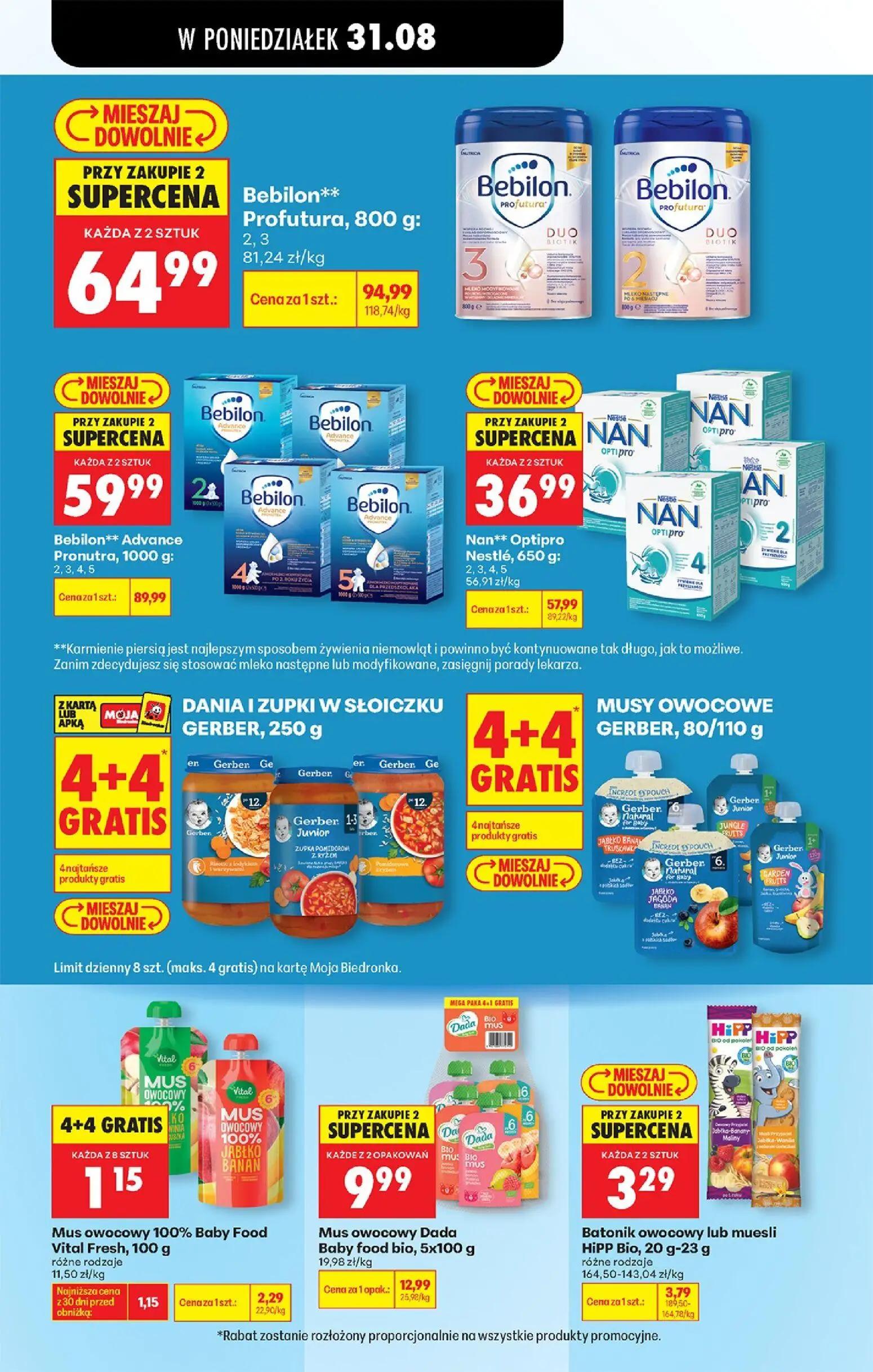 Biedronka gazetka, strona 103 z 113 — Bebilon Profutura, Bebilon Advance Pronutra, Nan Optipro Nestlé