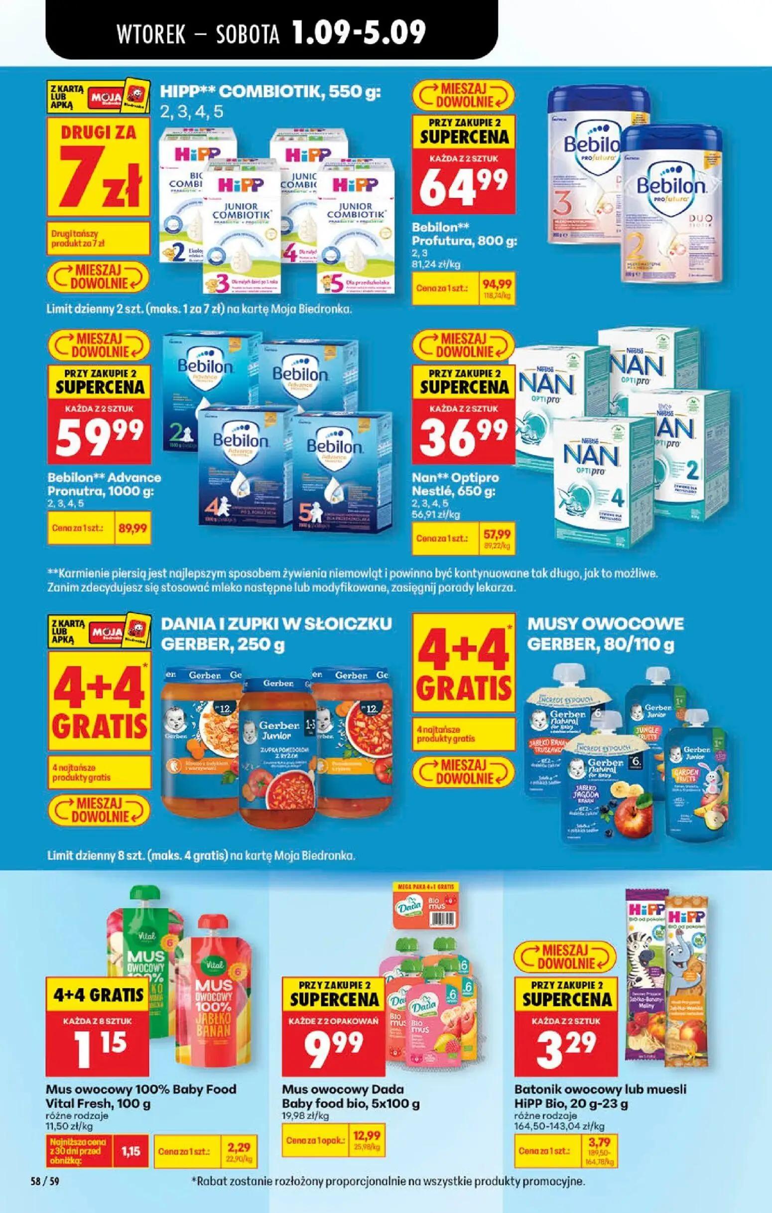 Biedronka gazetka, strona 78 z 89 — Bebilon** Profutura, Bebilon** Advance Pronutra, Nan** Optipro Nestlé