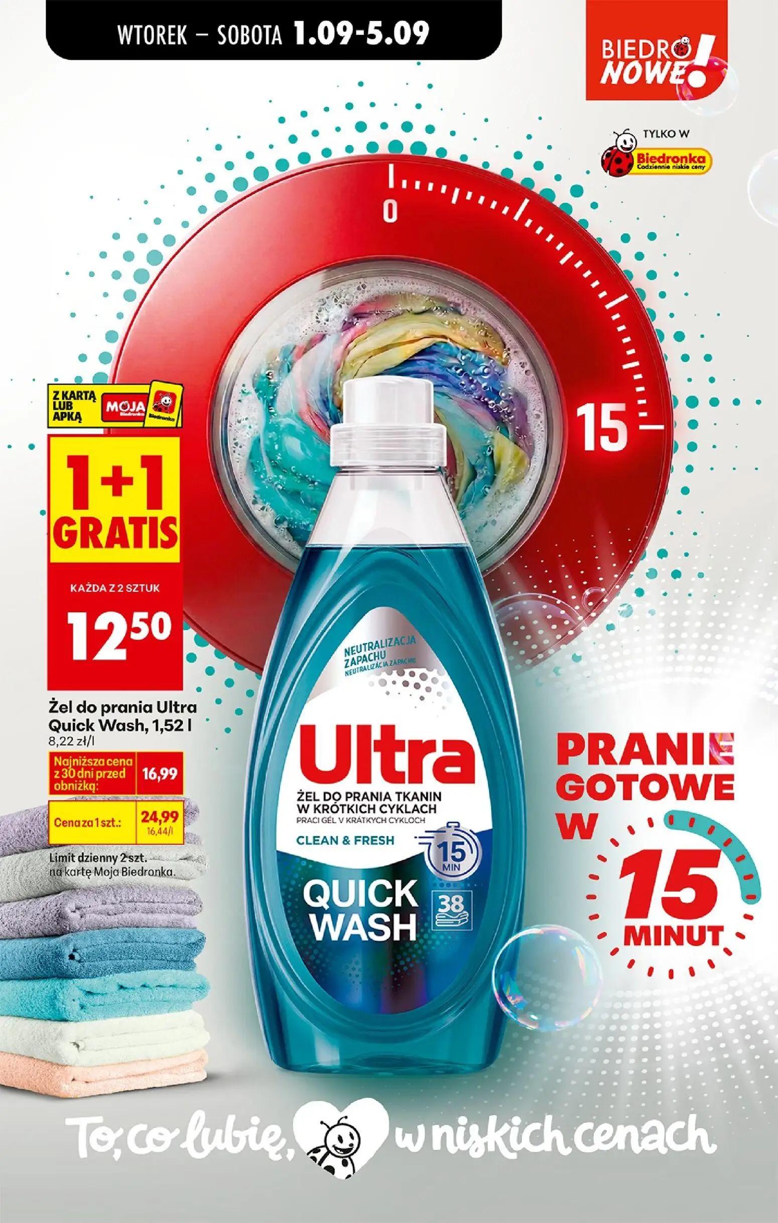 Biedronka gazetka, strona 81 z 89 — Żel do prania Ultra Quick Wash