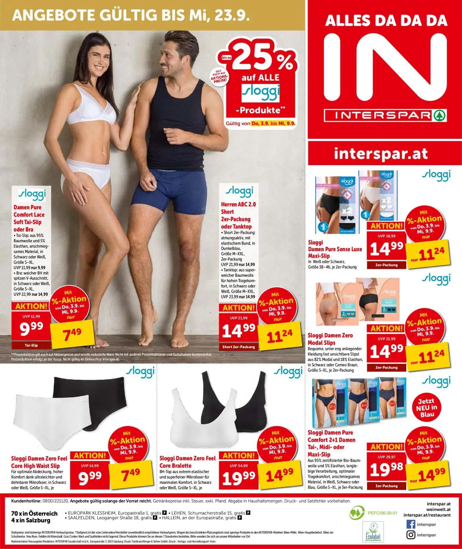 Interspar Prospekt, Seite 17 von 17 — Damen Zero Feel Core Bralette, Damen Pure Comfort 2+1 Damen Tai-, Midi- oder Maxi-Slip…