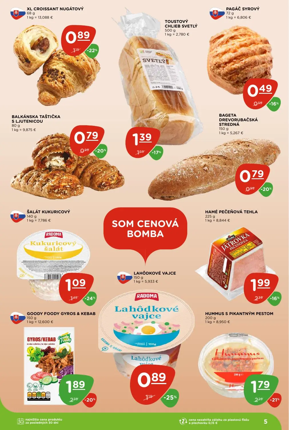 Terno leták, strana 5 z 28 — GOODY FOODY GYROS & KEBAB, HUMMUS S PIKANTNÝM PESTOM, HAMÉ PEČEŇOVÁ TEHLA