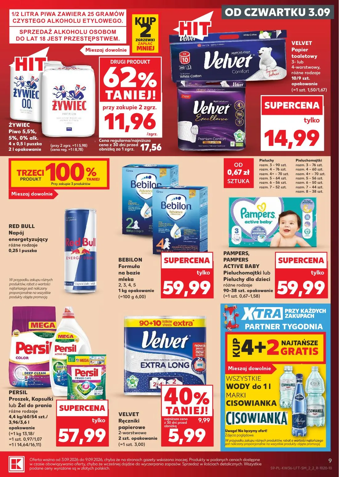 Kaufland gazetka, strona 9 z 61 — PERSIL Proszek, Kapsułki lub żel do prania różne rodzaje 4,4 kg/60/54 szt./3,96/3,6 l