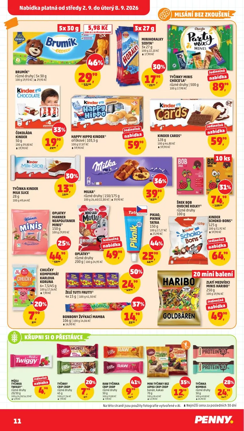 PENNY leták, strana 11 z 33 — BRUMÍK® různé druhy