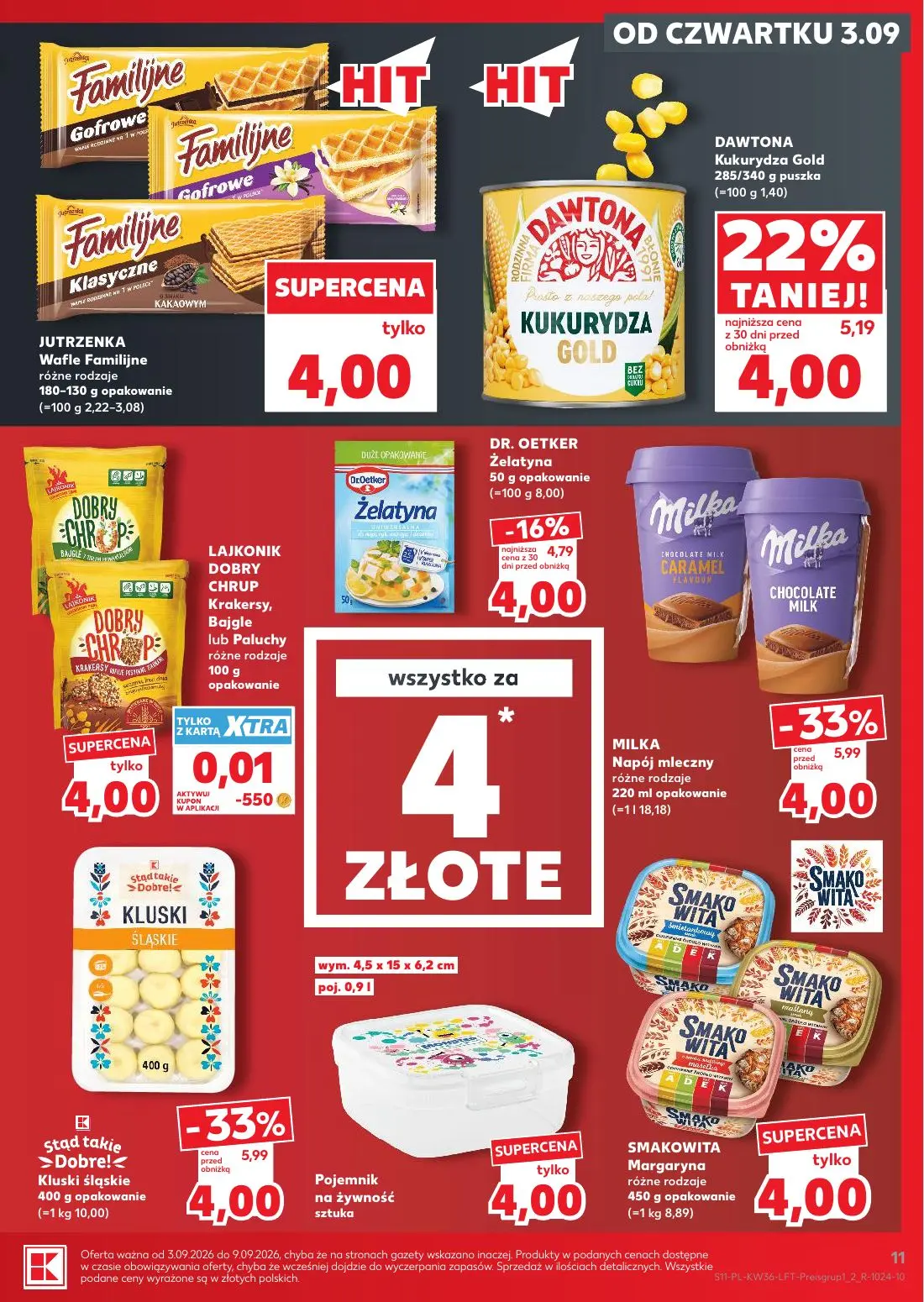 Kaufland gazetka, strona 11 z 61 — Żelatyna, Wafle Familijne