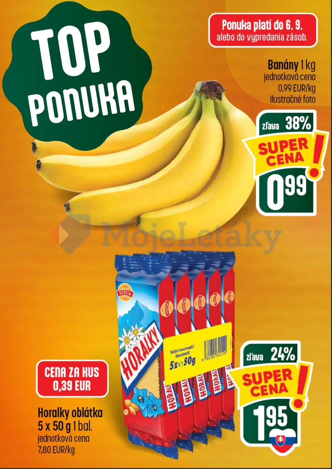 Coop Tempo leták, strana 4 z 60 — Horalky oblátka, Banány