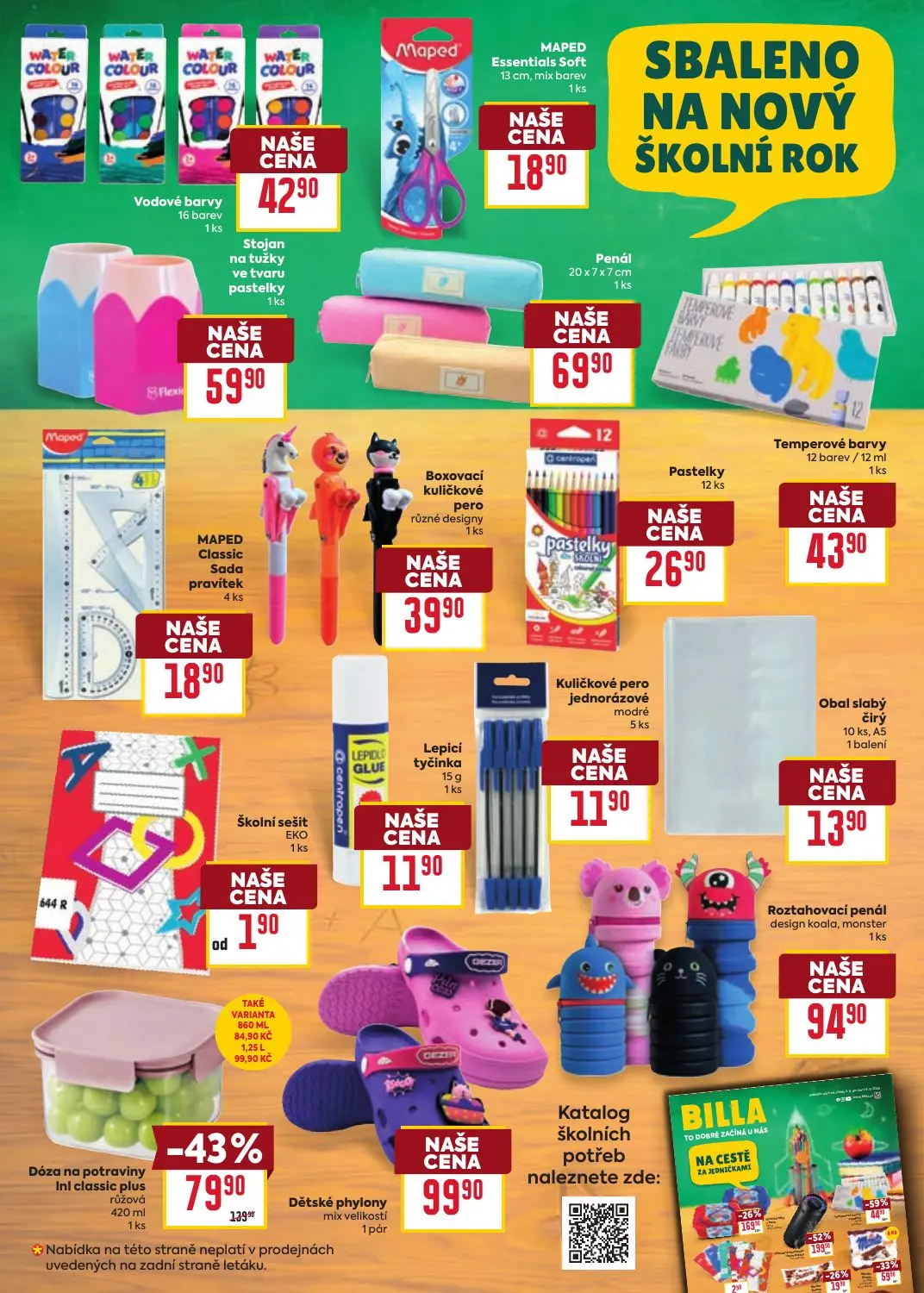 Billa leták, strana 15 z 39 — Dóza na potraviny Inl classic plus růžová, Vodové barvy, MAPED Essentials Soft
