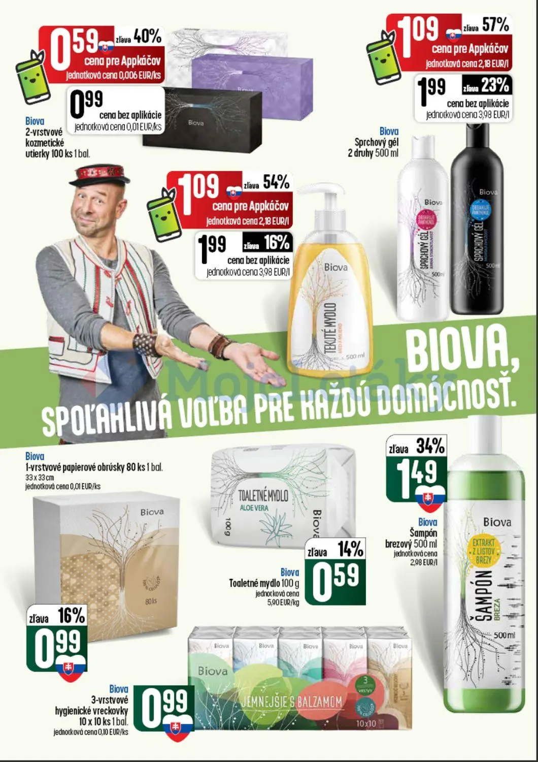 Coop Tempo leták, strana 12 z 60 — Biova Sprchový gél 2 druhy, Biova Tekuté Mydlo, Biova Šampón brezový